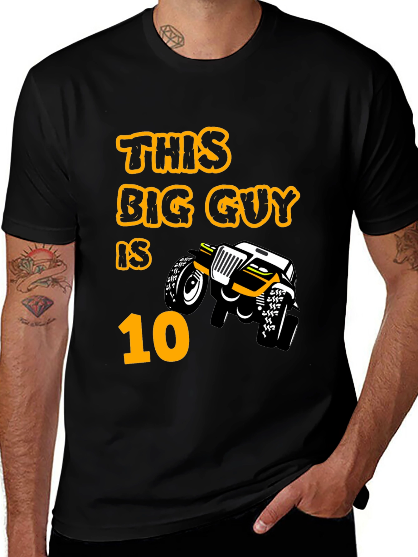 Variant 14 of Birthday Boy 10 T-Shirt, Monster Truck Tee