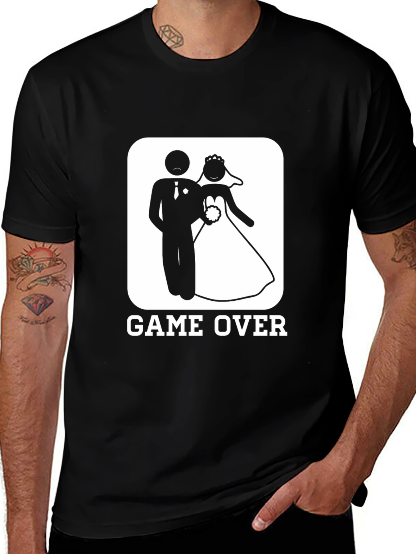 Variant 28 of Game Over Wedding Graphic Novelty T-Shirt