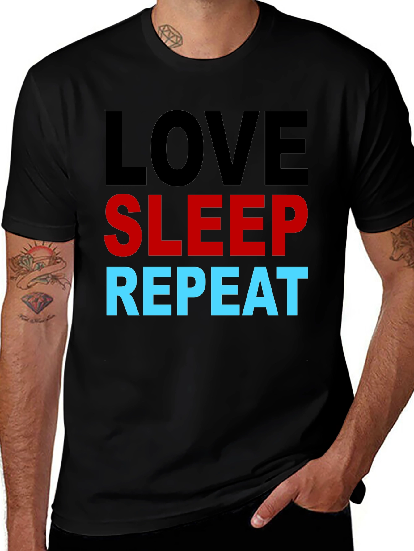 Love Sleep Repeat Graphic T-Shirt