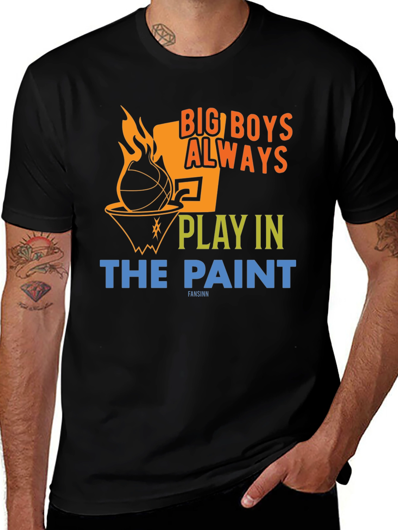 Big Boys Always Play in The Paint T-Shirt