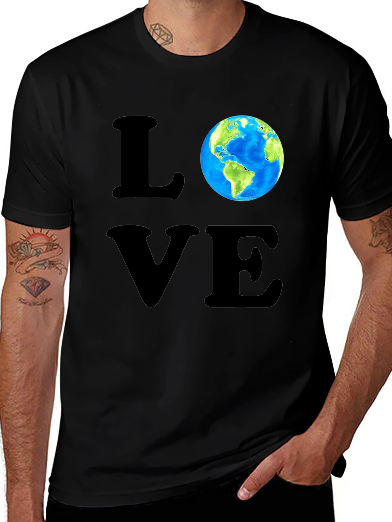 Variant 28 of Love Earth T-Shirt - Graphic Print Tee