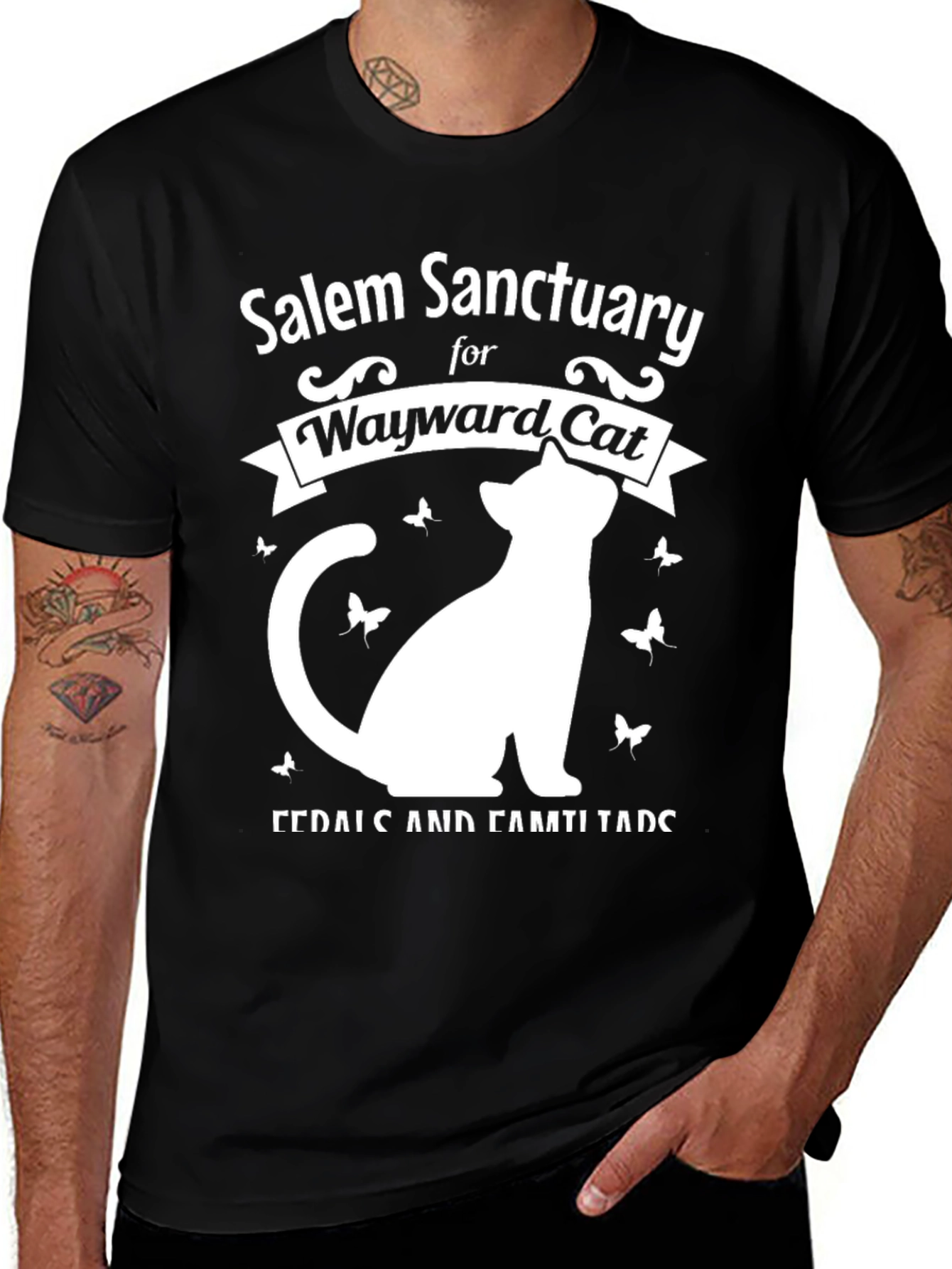 Variant 4 of Salem Sanctuary Wayward Cat T-Shirt