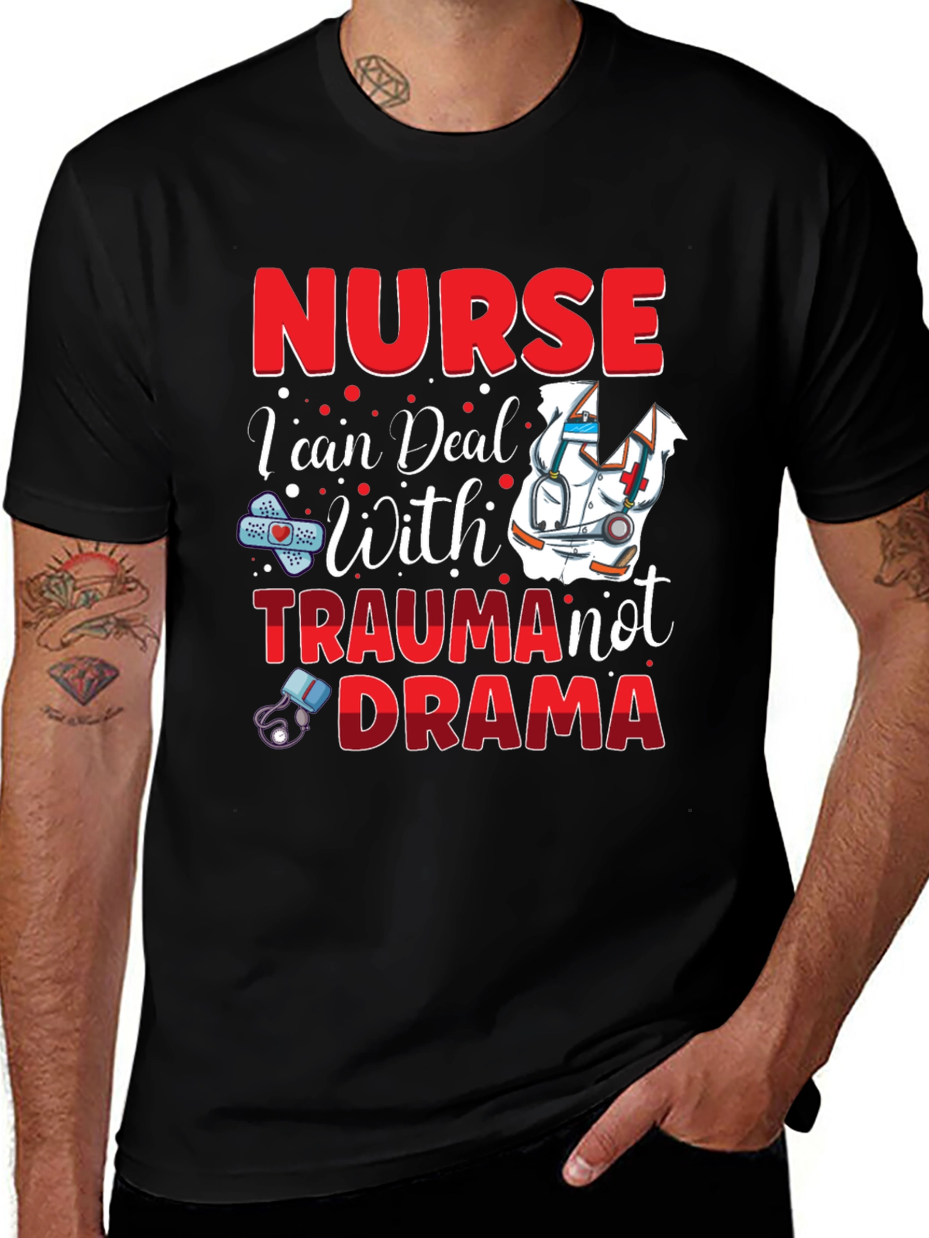 Variant 5 of Nurse Trauma Drama Graphic T-Shirt