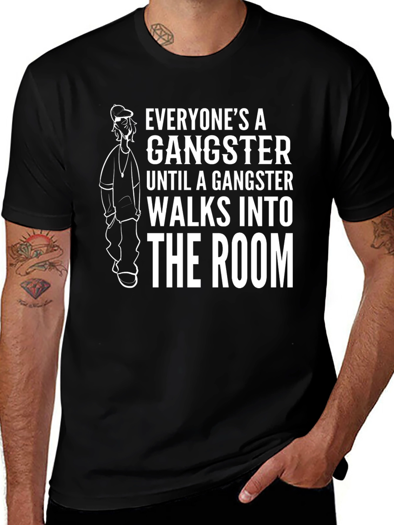 Variant 6 of Gangster Graphic T-Shirt
