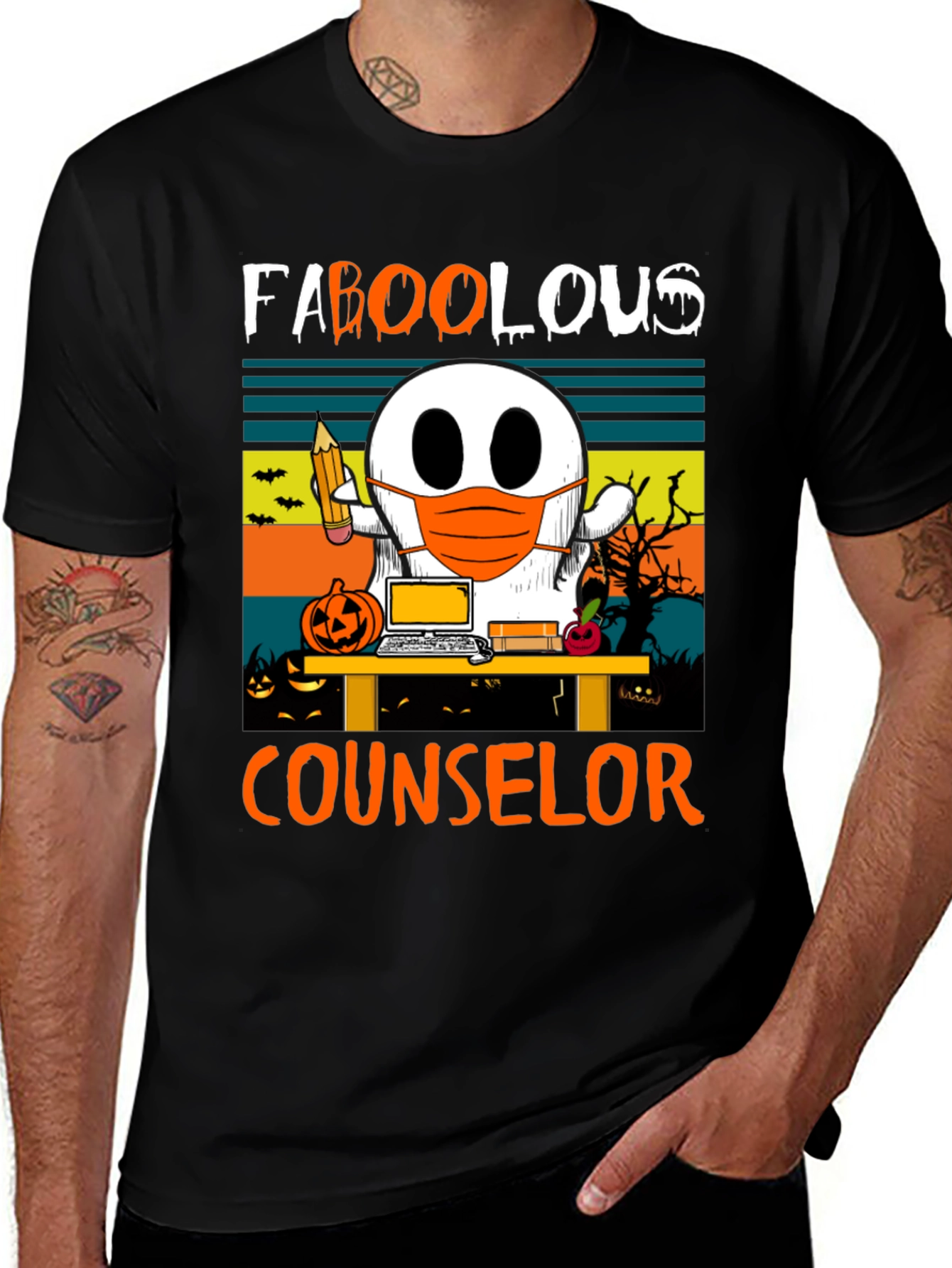 Faboolous Counselor Halloween Ghost T-Shirt