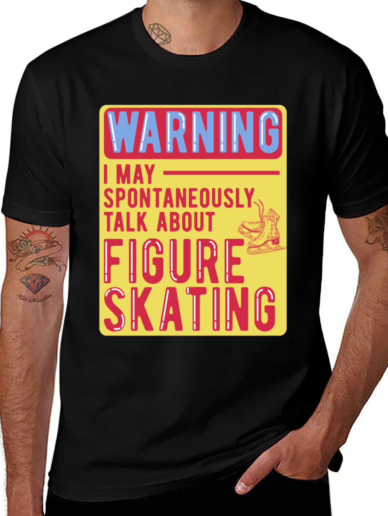 Variant 17 of Funny Figure Skating Warning T-Shirt