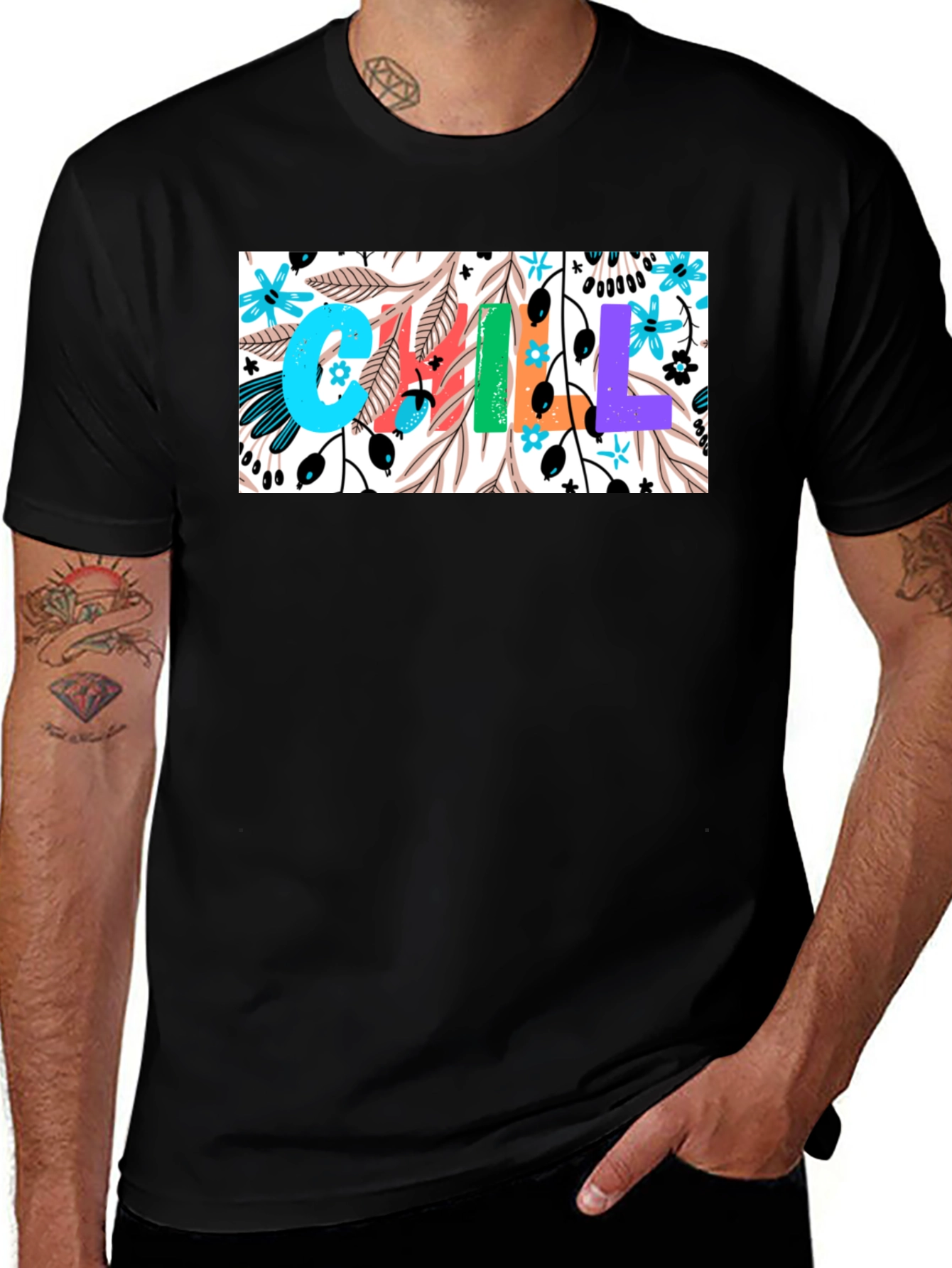 Variant 25 of Chill Floral Graphic Print T-Shirt