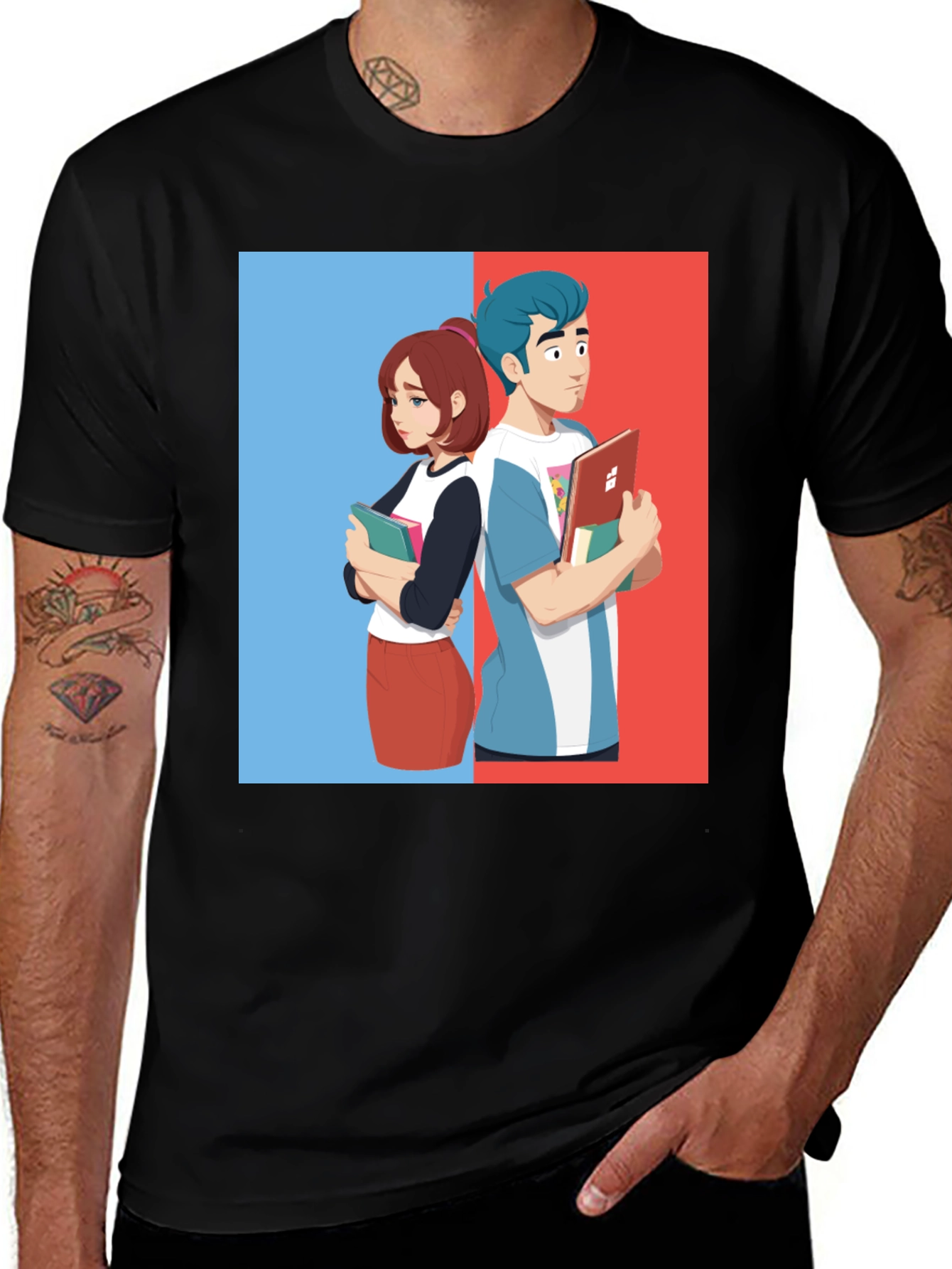 Variant 17 of Anime Couple T-Shirt: Stylish Graphic Tee