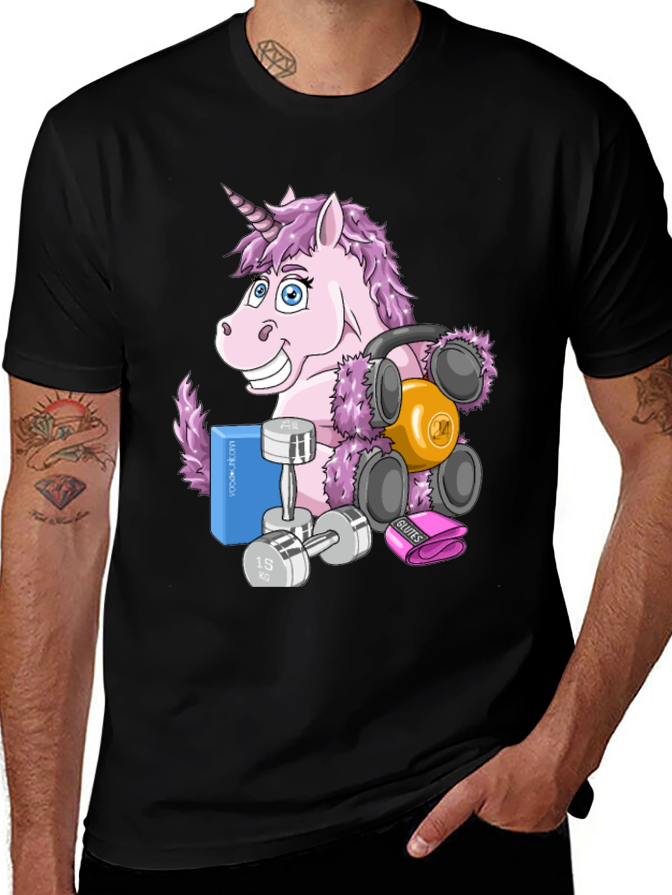 Variant 10 of Unicorn Gym T-Shirt