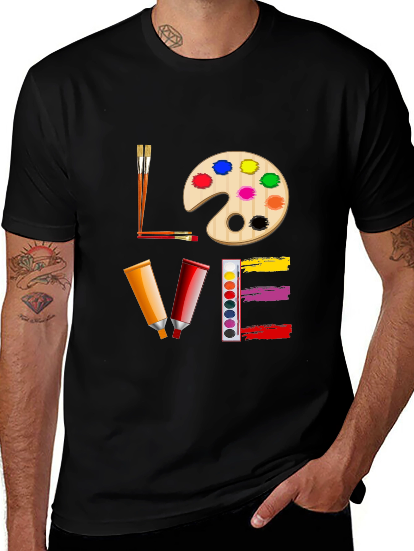 Variant 10 of Artist "Love" Graphic Tee - Painter's Passion T-Shirt
