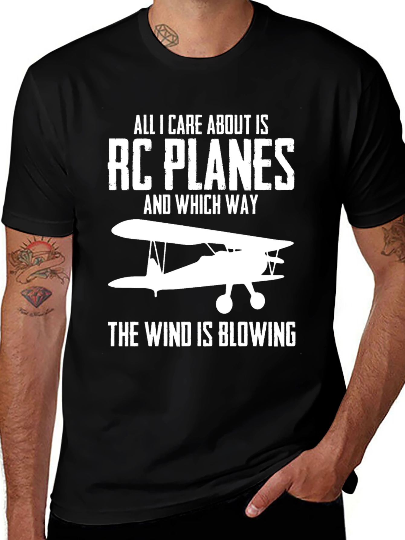 RC Planes T-Shirt - Wind Direction Aviation Tee