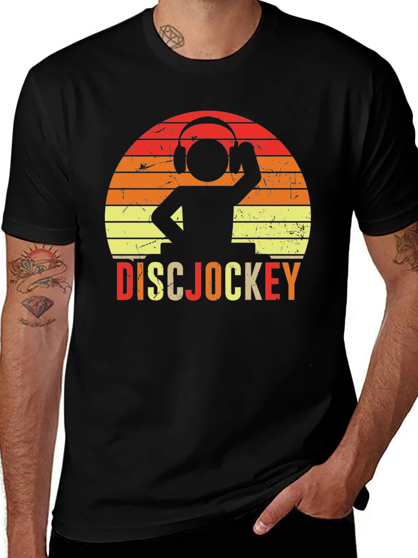 Variant 2 of Vintage Disc Jockey Graphic T-Shirt
