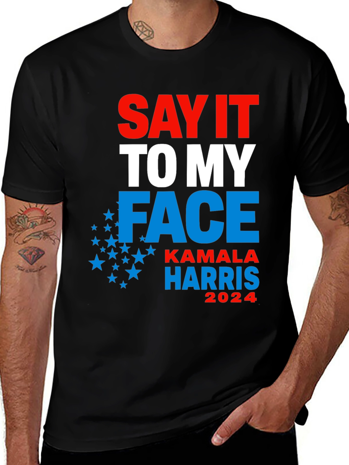 Kamala Harris 2024 T-Shirt - Say It To My Face