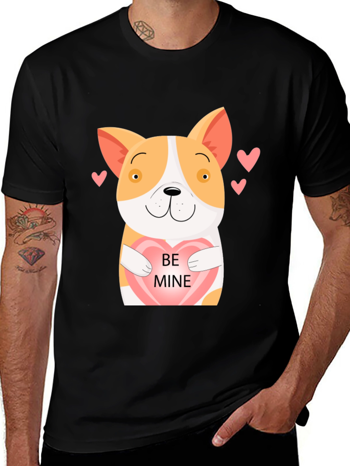 Cute Dog Valentine's Day T-Shirt - Be Mine