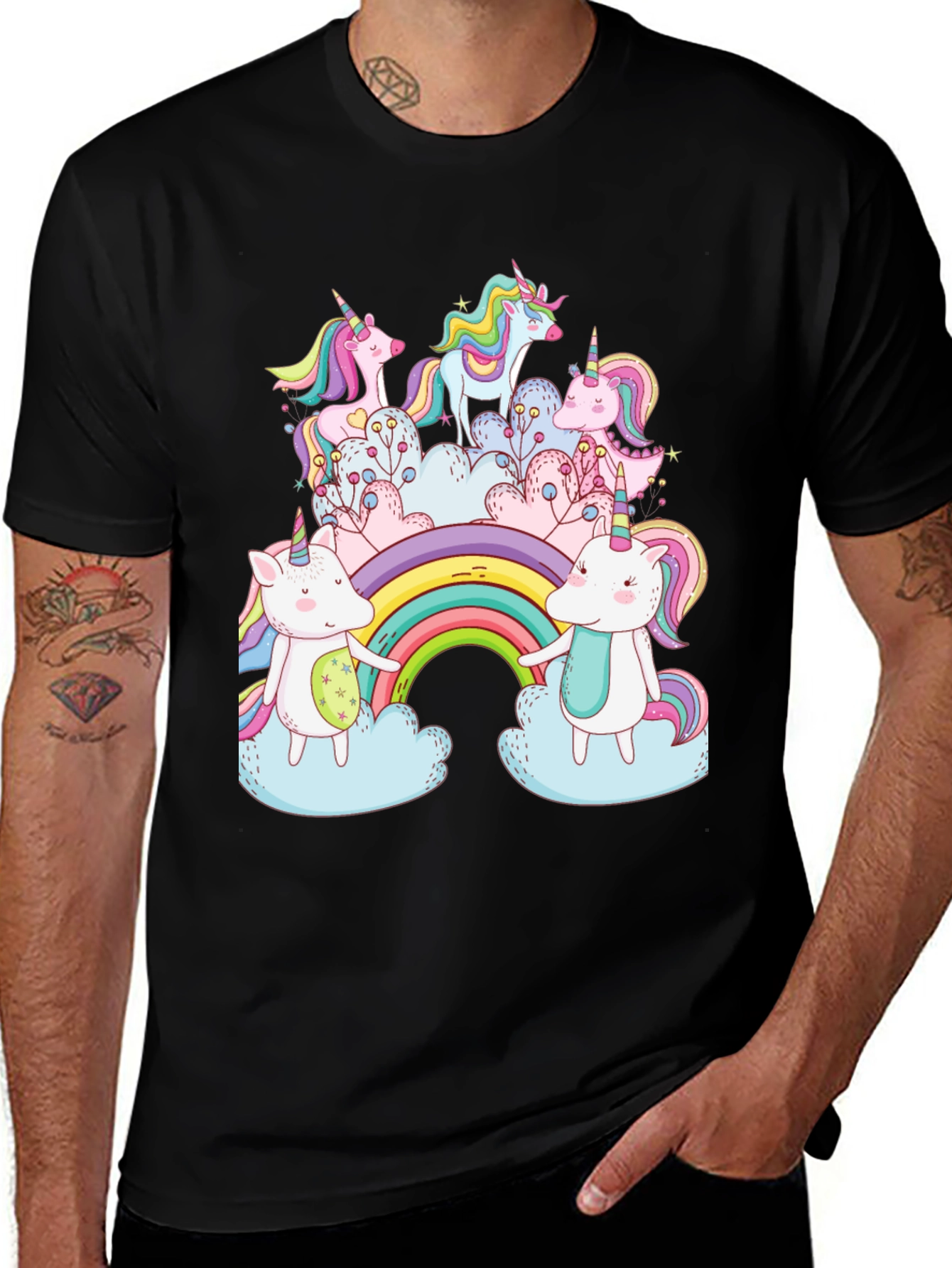 Variant 20 of Unicorn Rainbow Graphic Tee - Magical Fantasy Shirt