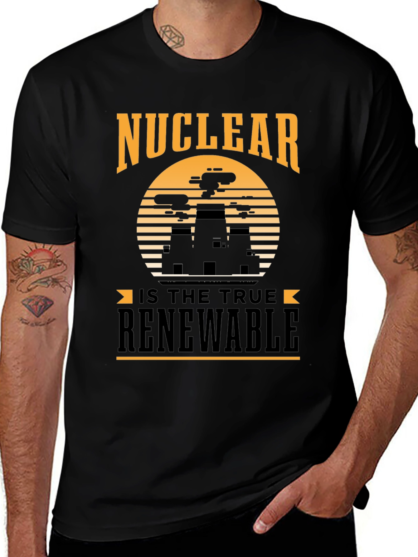 Variant 23 of Nuclear Energy Renewable Power T-Shirt