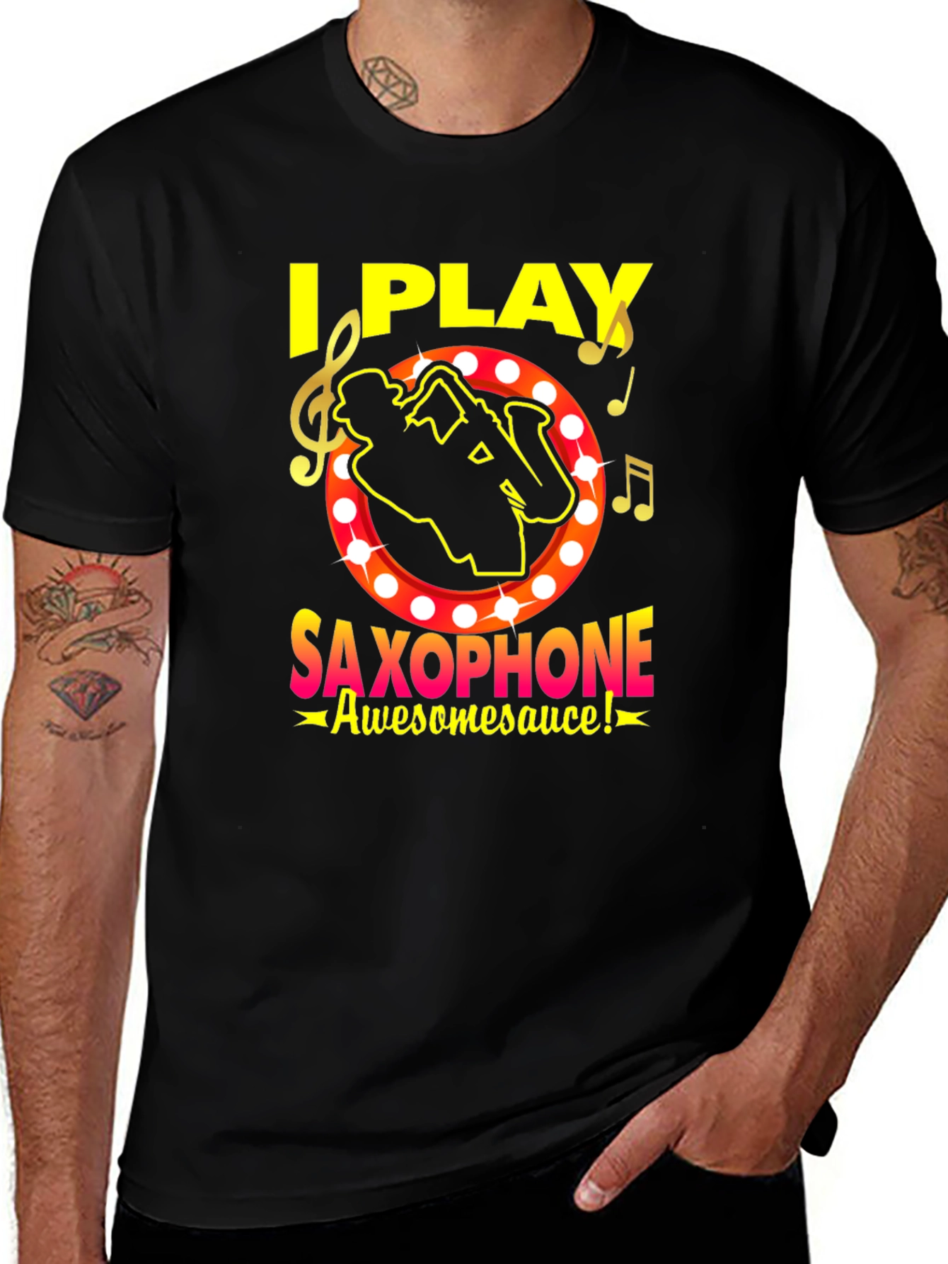 Variant 30 of I Play Saxophone T-Shirt - Awesome Musician Tee