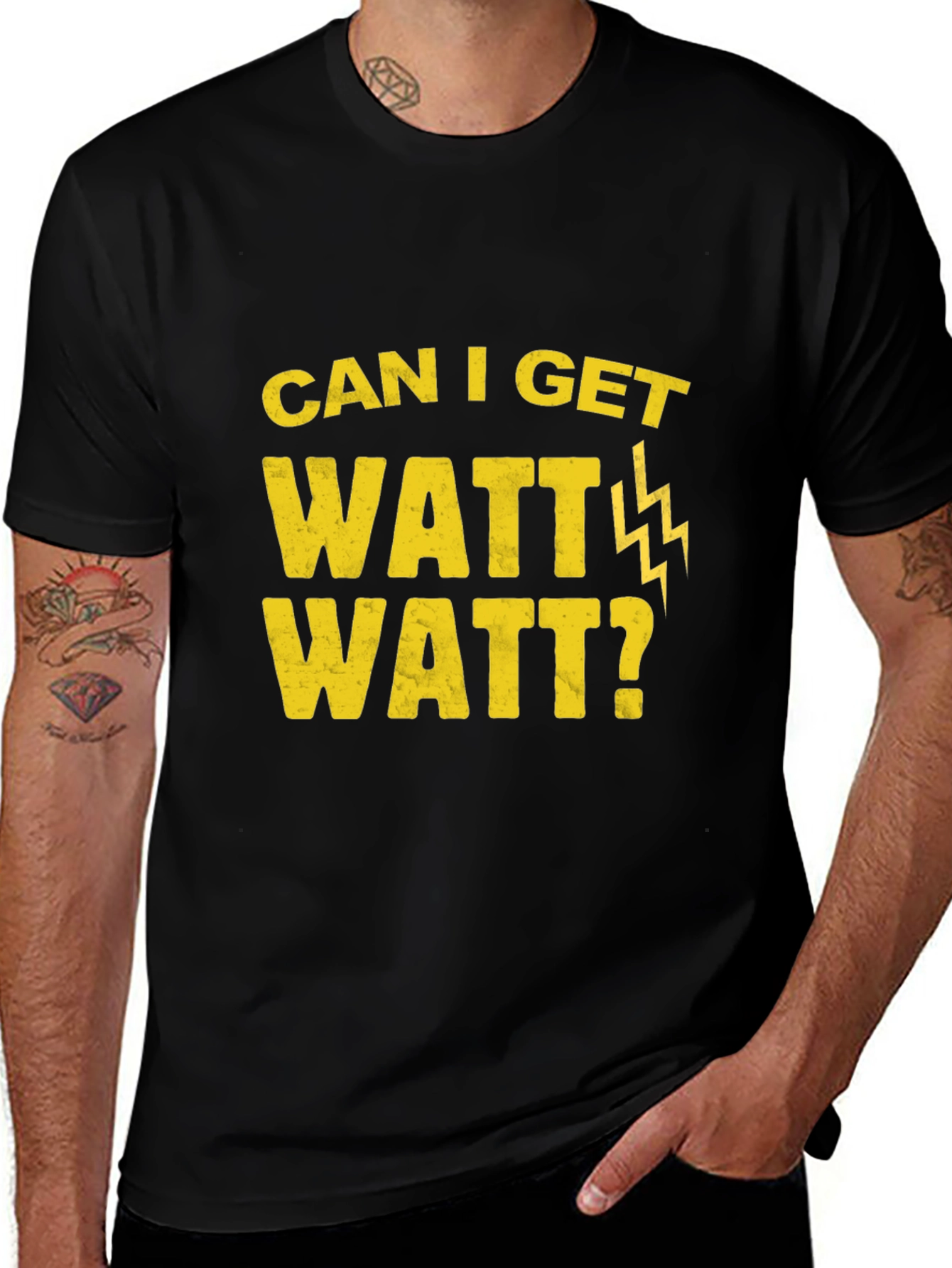 Can I Get Watt Watt? T-Shirt Funny Electrical Humor
