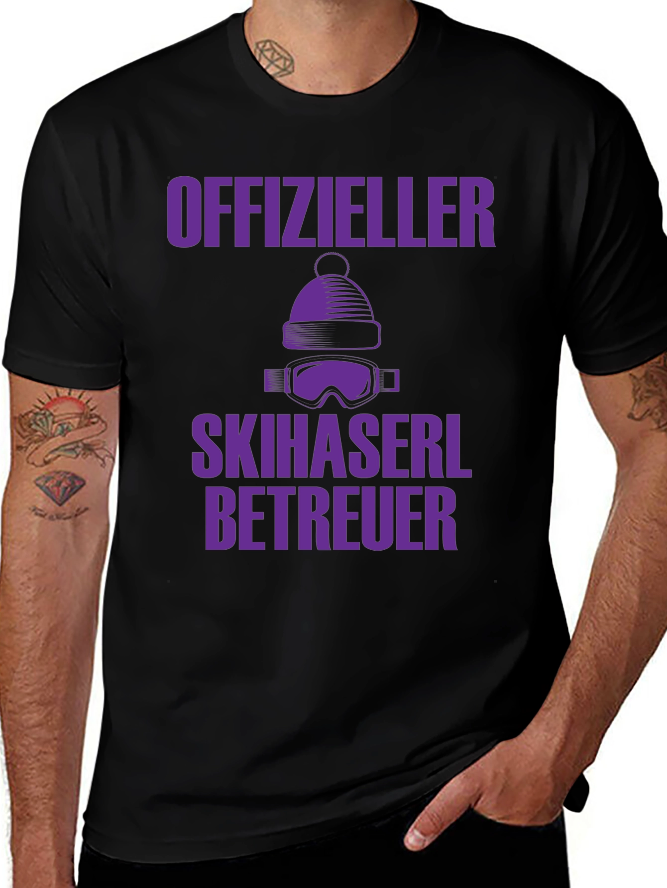 Variant 6 of Offizieller Skihaserl Betreuer T-Shirt