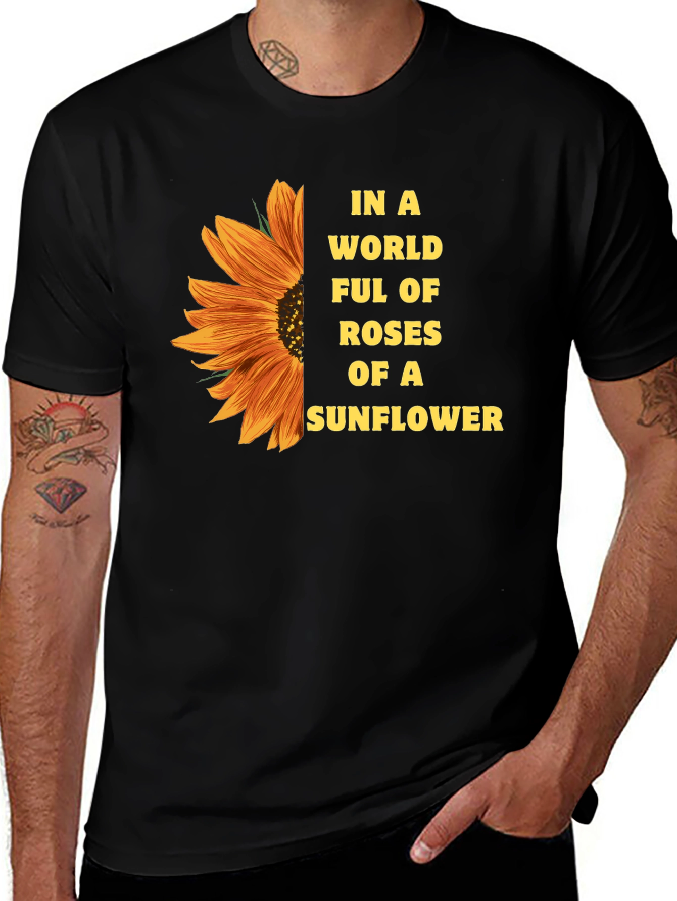 Variant 14 of Sunflower T-Shirt - Be a Sunflower