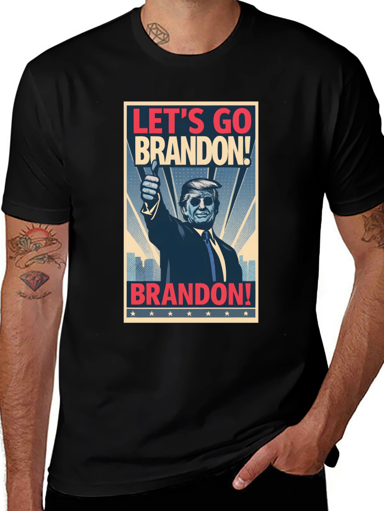 Variant 22 of Let's Go Brandon! T-Shirt Political Humor