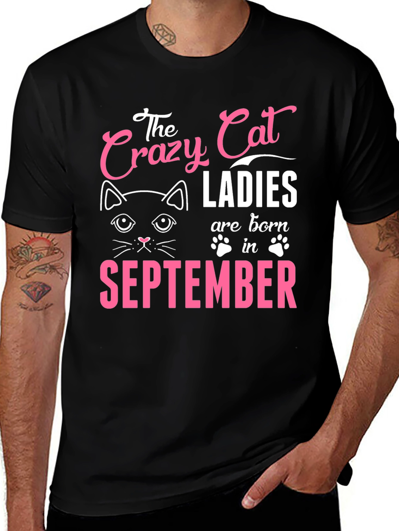 Variant 5 of Crazy Cat Ladies September T-Shirt