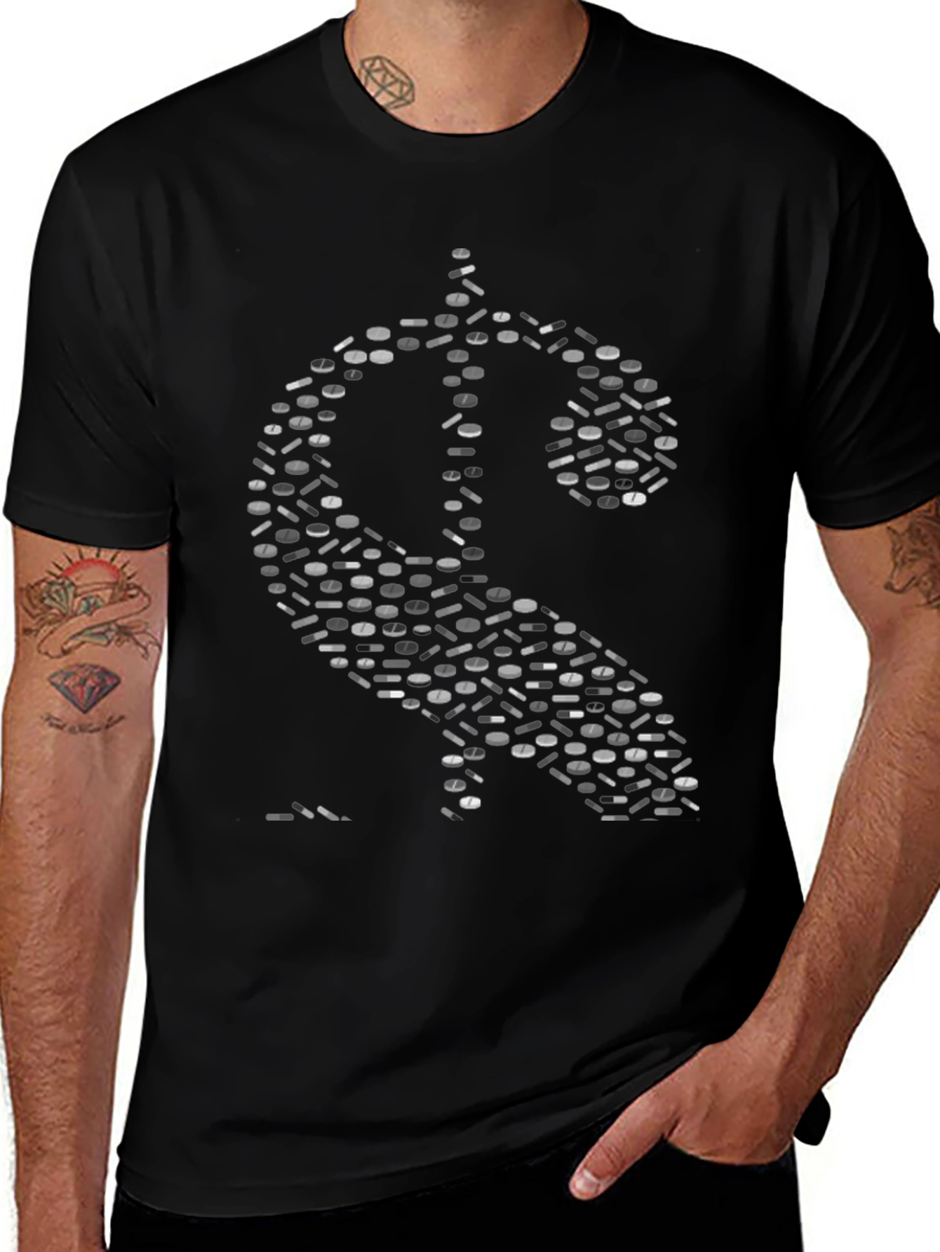 Variant 14 of Pills Dollar Sign Graphic Print T-Shirt