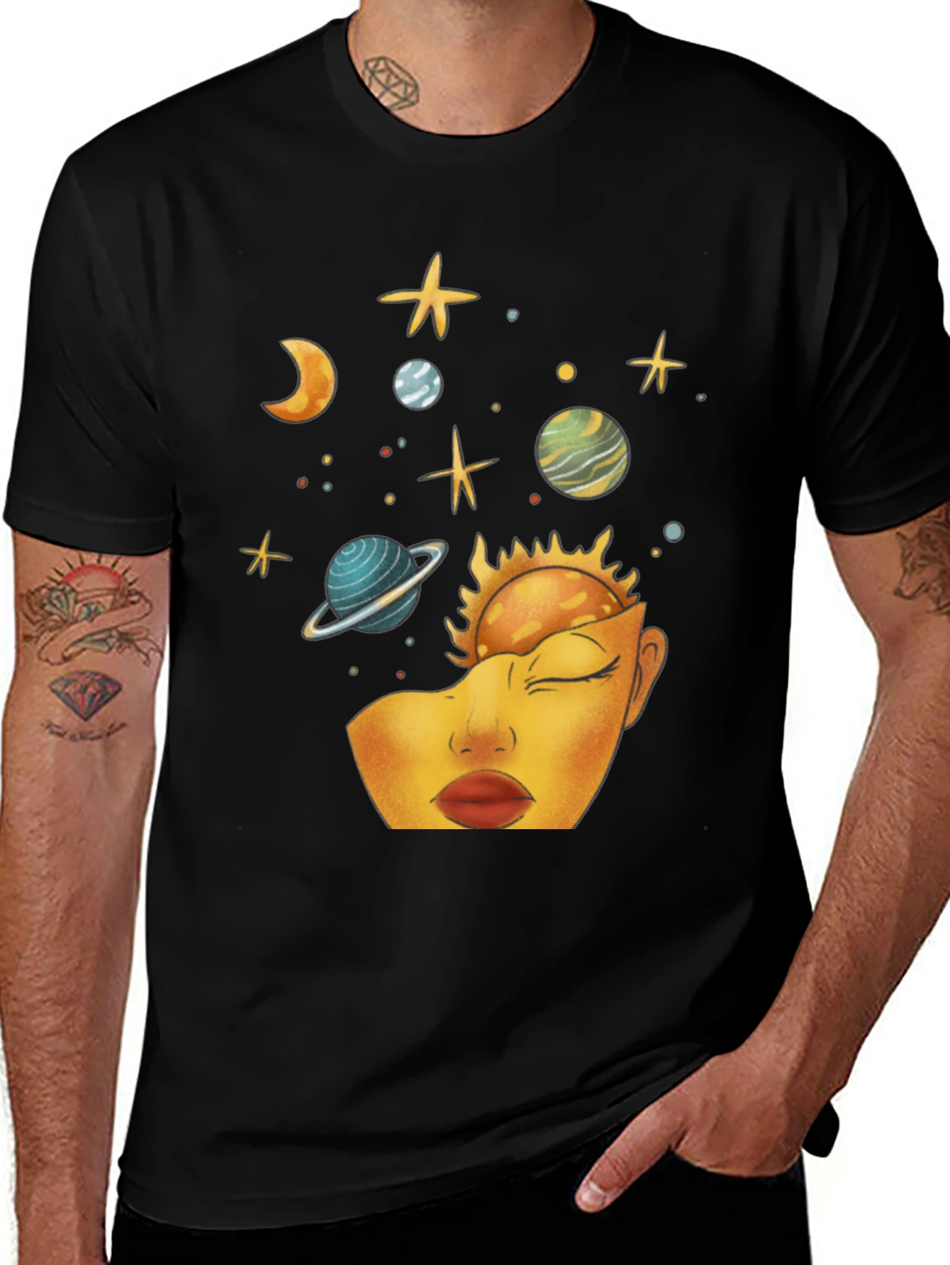 Variant 4 of Celestial Mind T-Shirt - Universe Art Tee