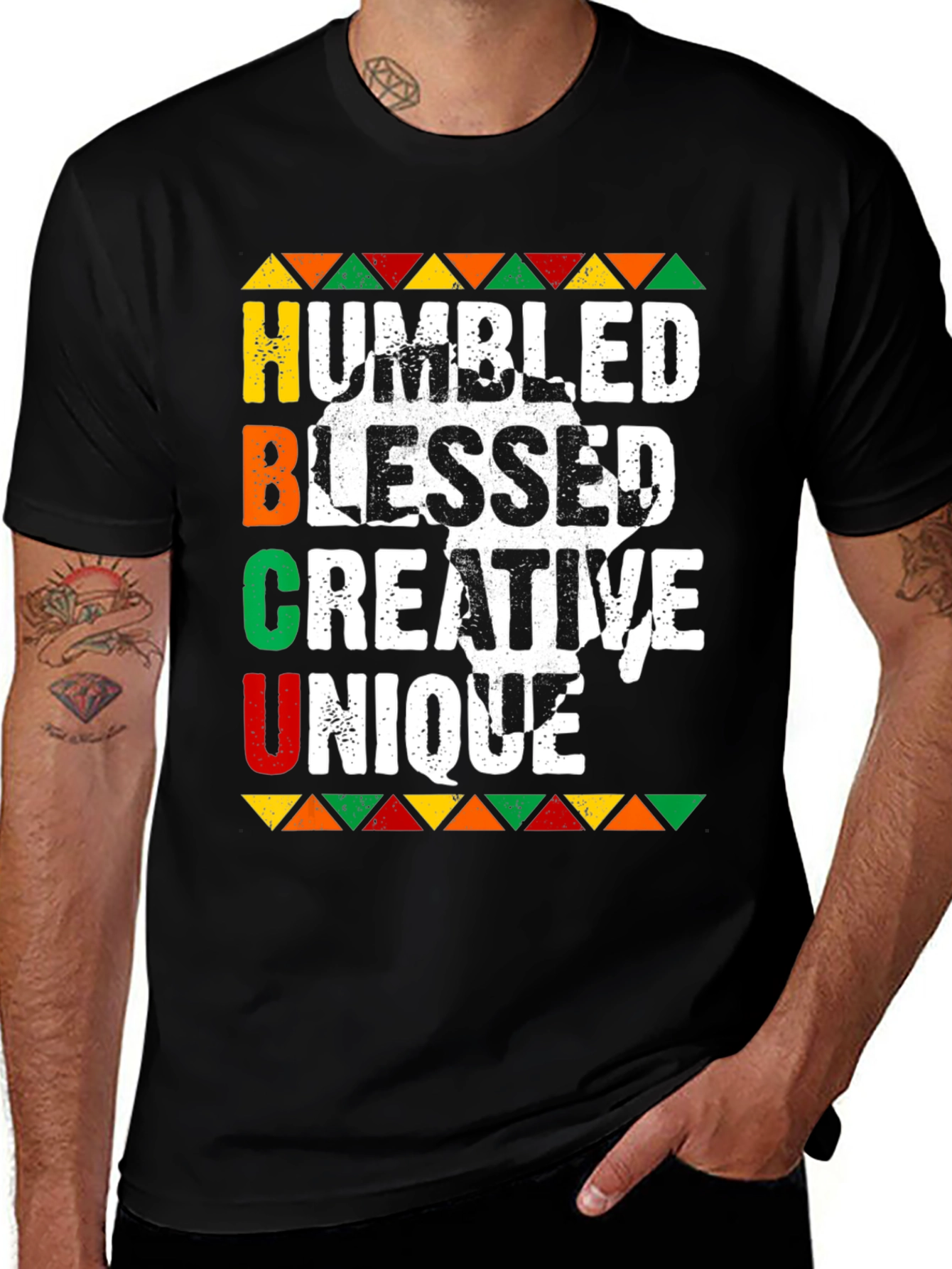Variant 4 of Humbled Blessed Creative Unique HBCU T-Shirt