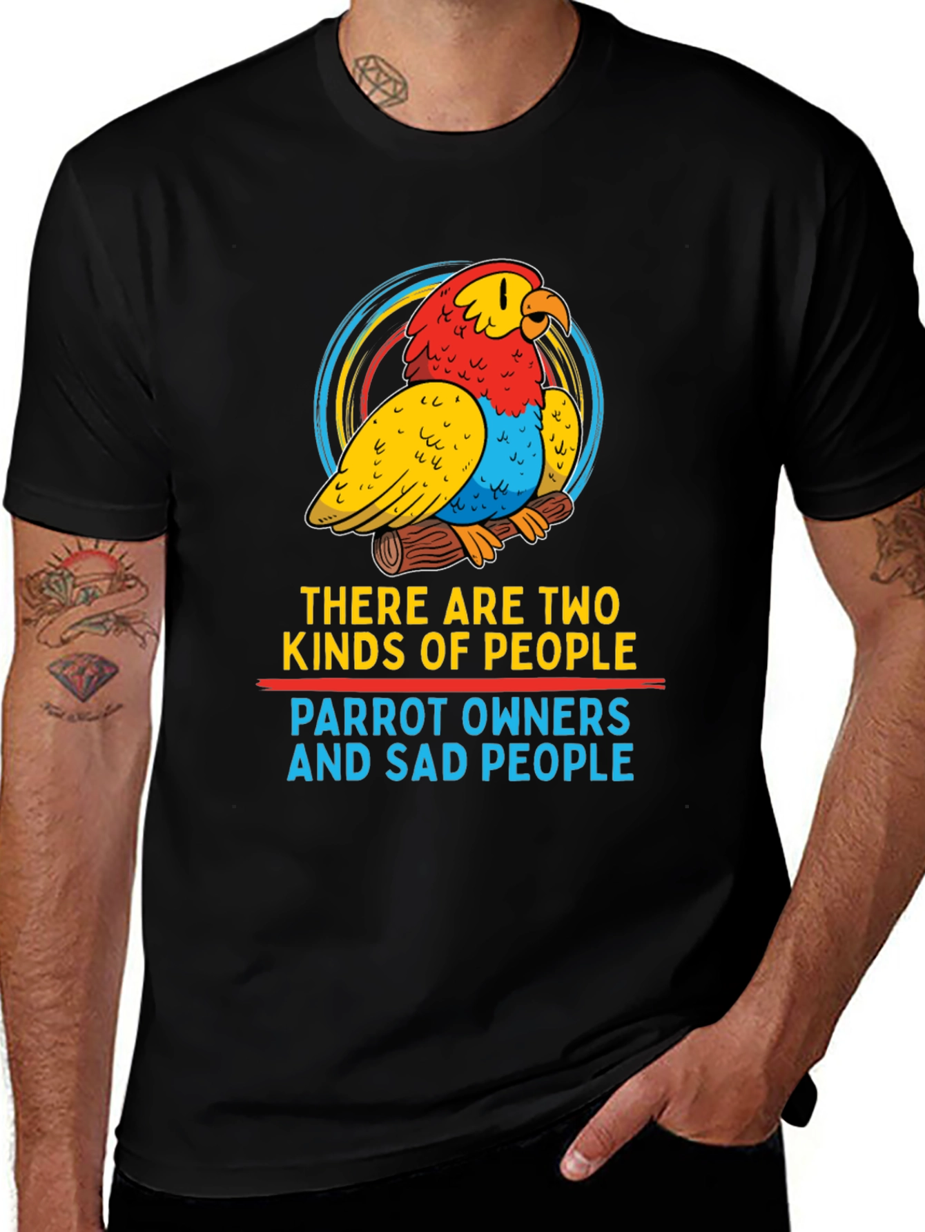 Variant 29 of Parrot Owner T-Shirt - Two Kinds of People Graphic Tee