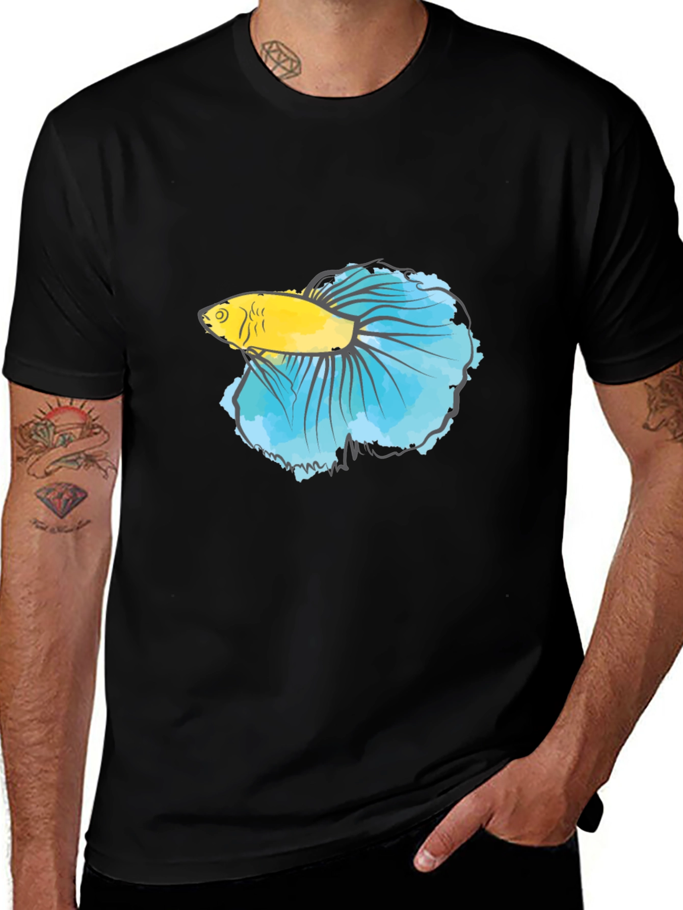 Betta Fish Graphic T-Shirt - Stylish Casual Wear