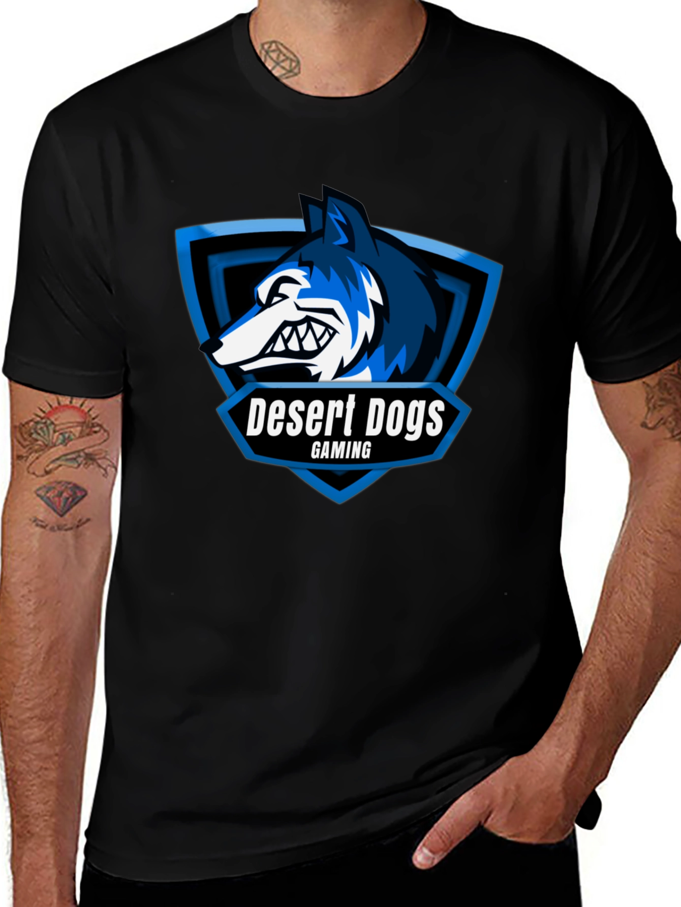Variant 28 of Desert Dogs Gaming Black T-Shirt