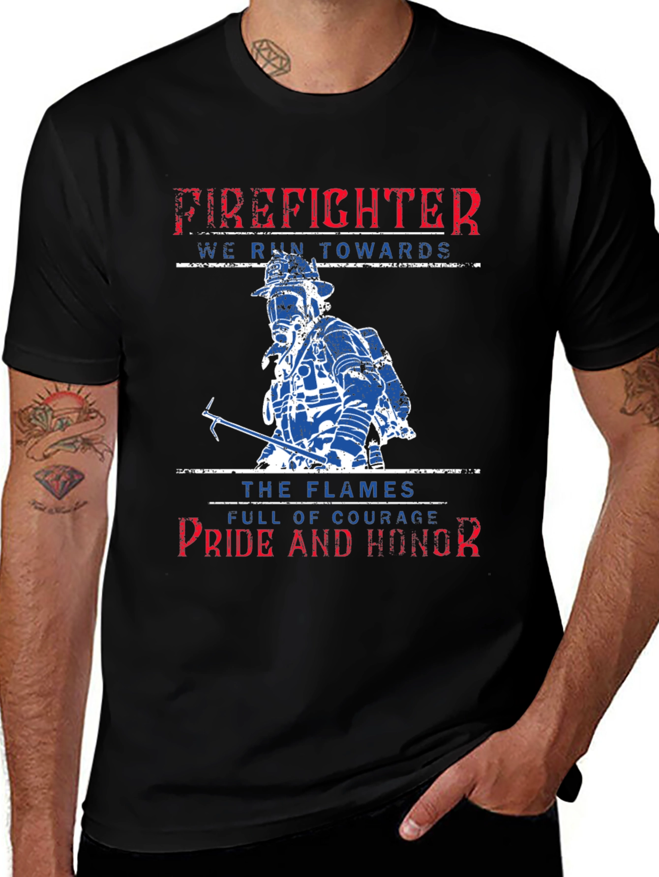 Variant 25 of Firefighter Pride Honor Courage T-Shirt