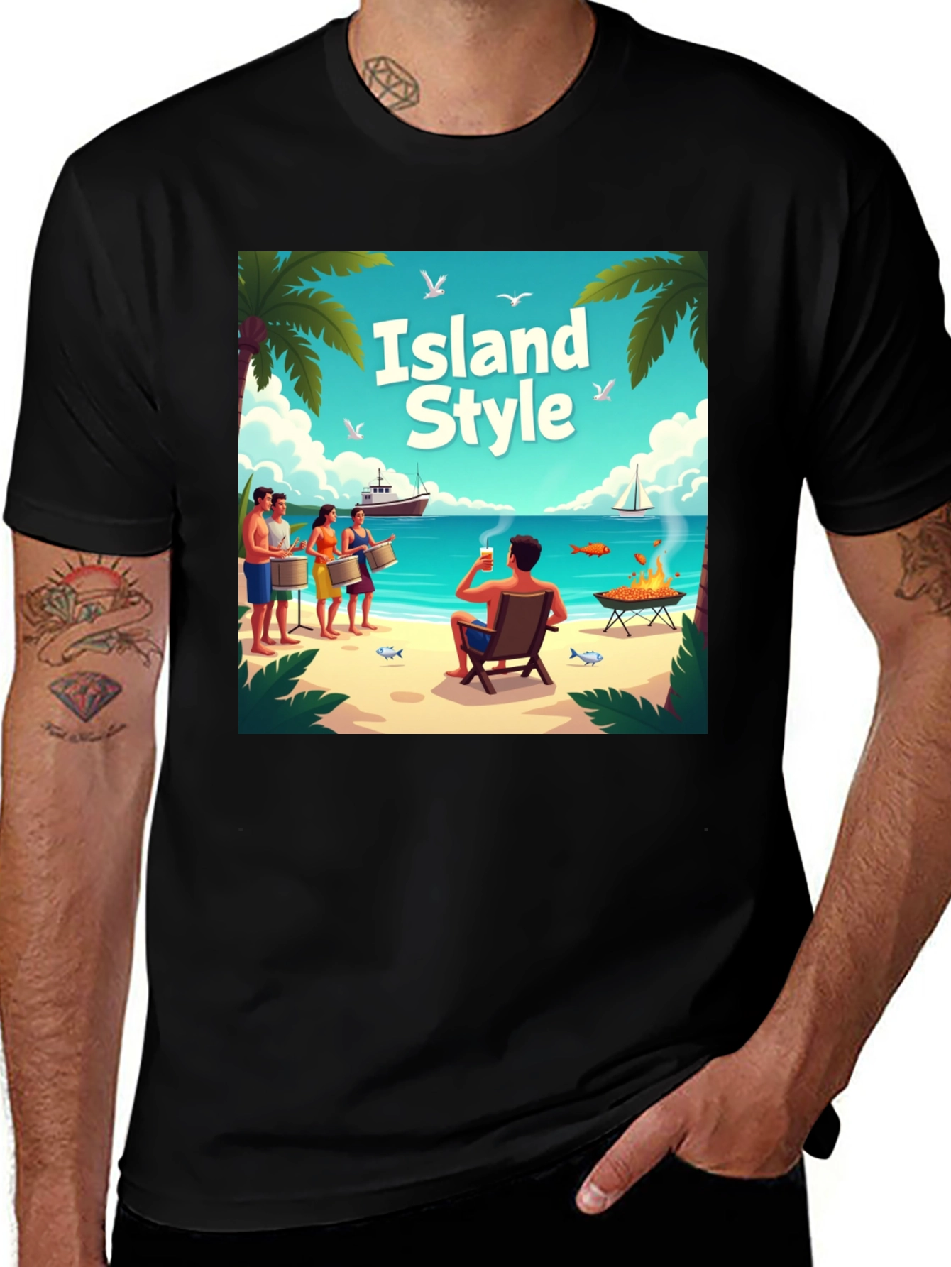 Variant 30 of Island Style Graphic T-Shirt - Vacation Vibes