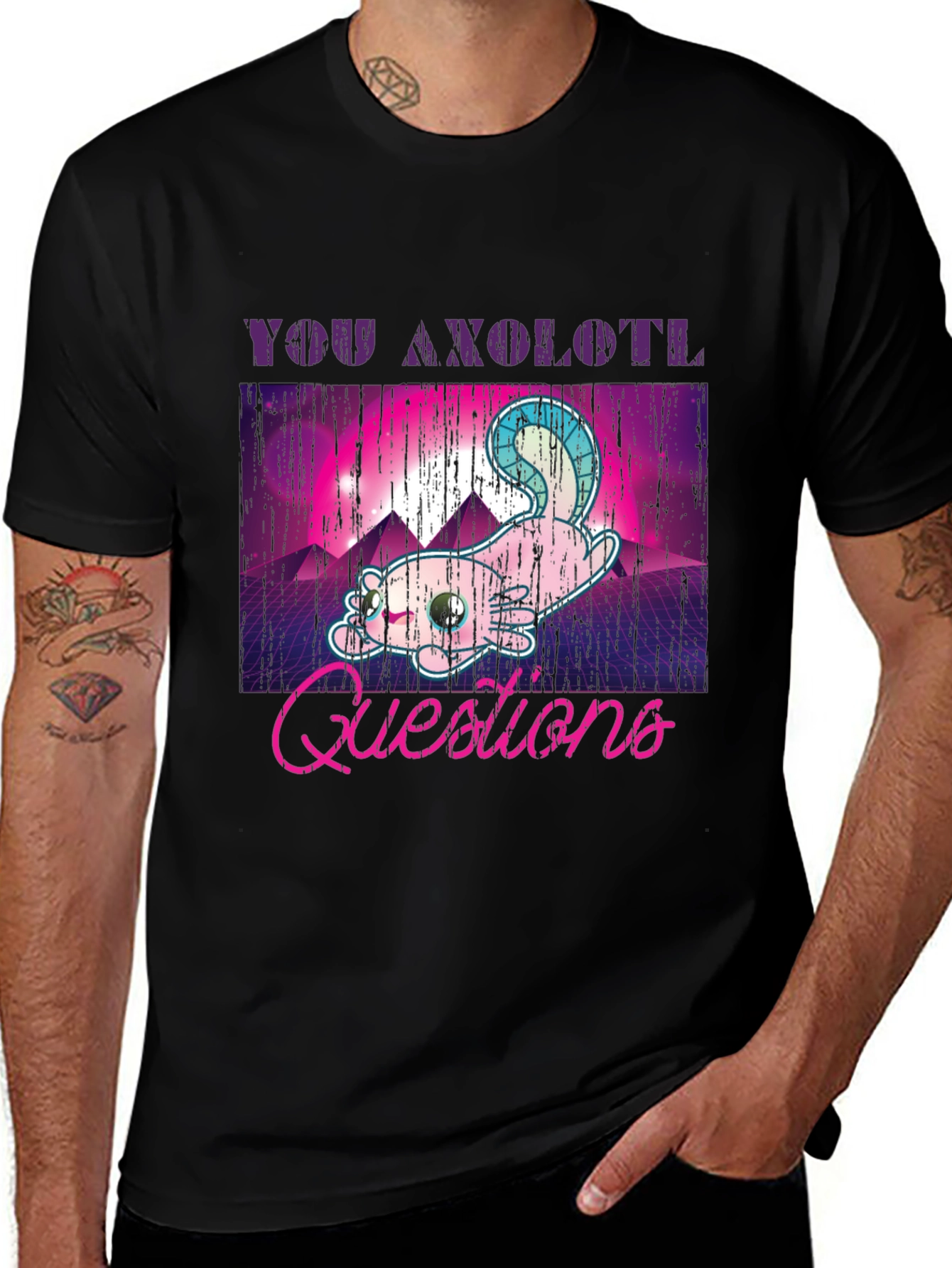 Variant 23 of You Axolotl Questions T-Shirt
