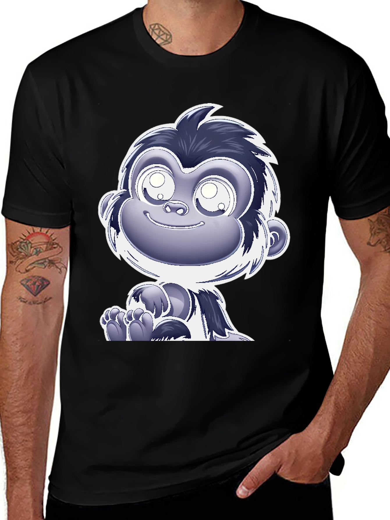 Variant 15 of Cartoon Gorilla Graphic T-Shirt