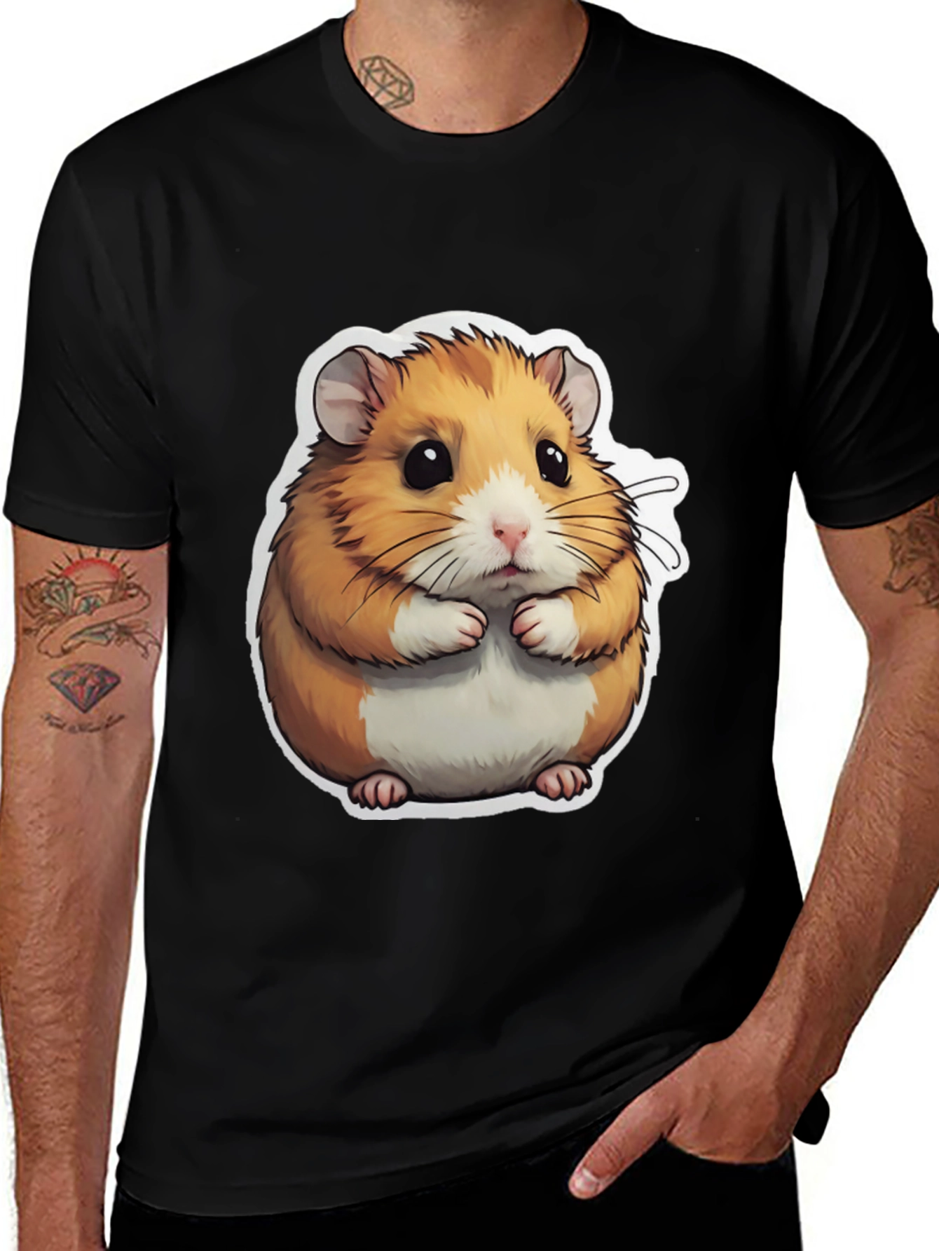 Variant 18 of Hamster Graphic Tee - Cute Pet Lover Shirt