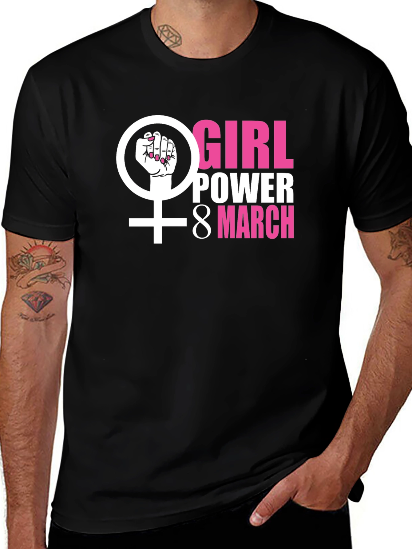 Variant 18 of Girl Power International Women's Day Graphic T-Shirt