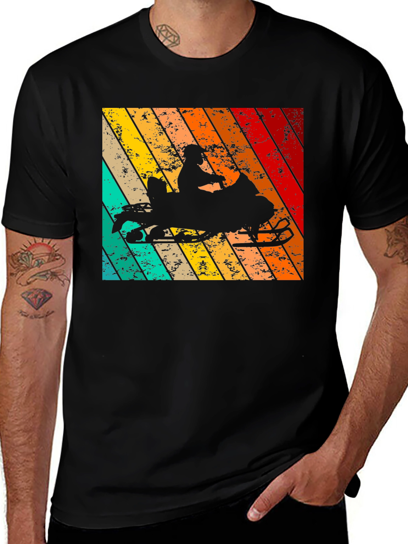 Variant 11 of Retro Snowmobile T-Shirt | Vintage Style