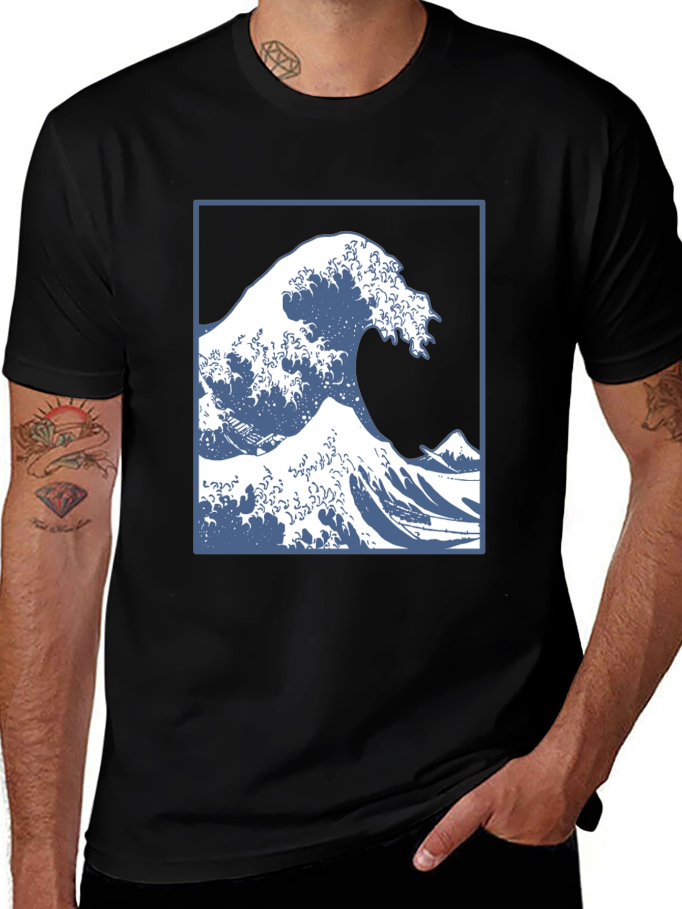 Variant 12 of Great Wave Graphic T-Shirt