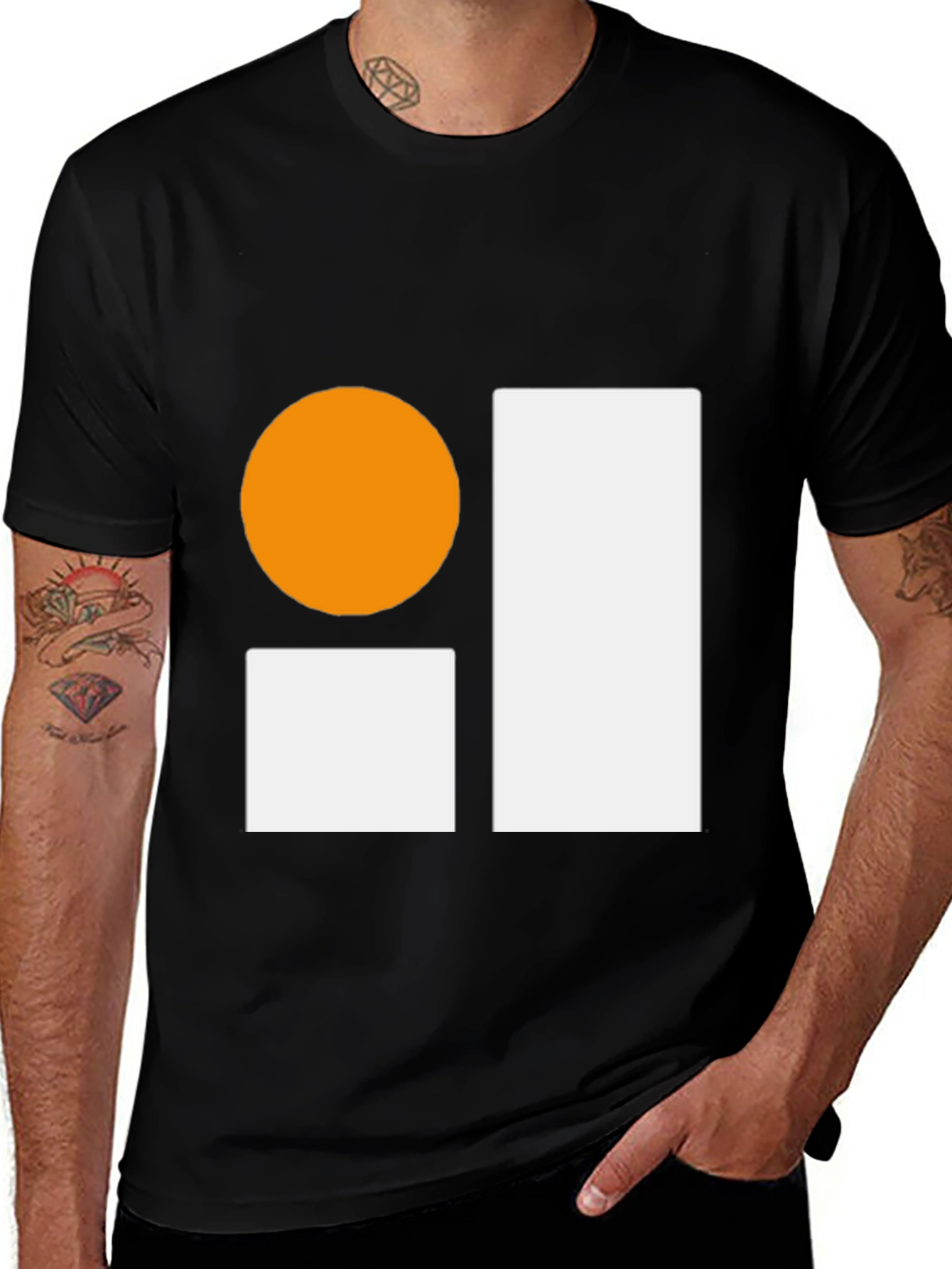 Variant 3 of Abstract Graphic Black T-Shirt