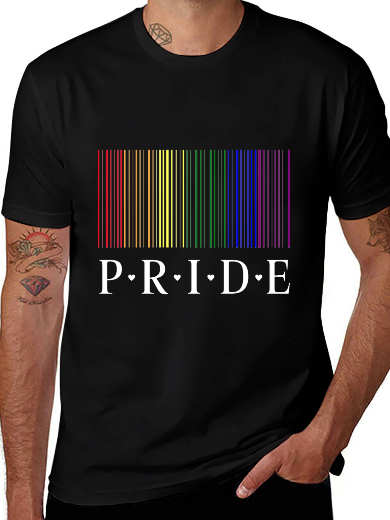 Pride Barcode T-Shirt - LGBTQ+ Rainbow Tee