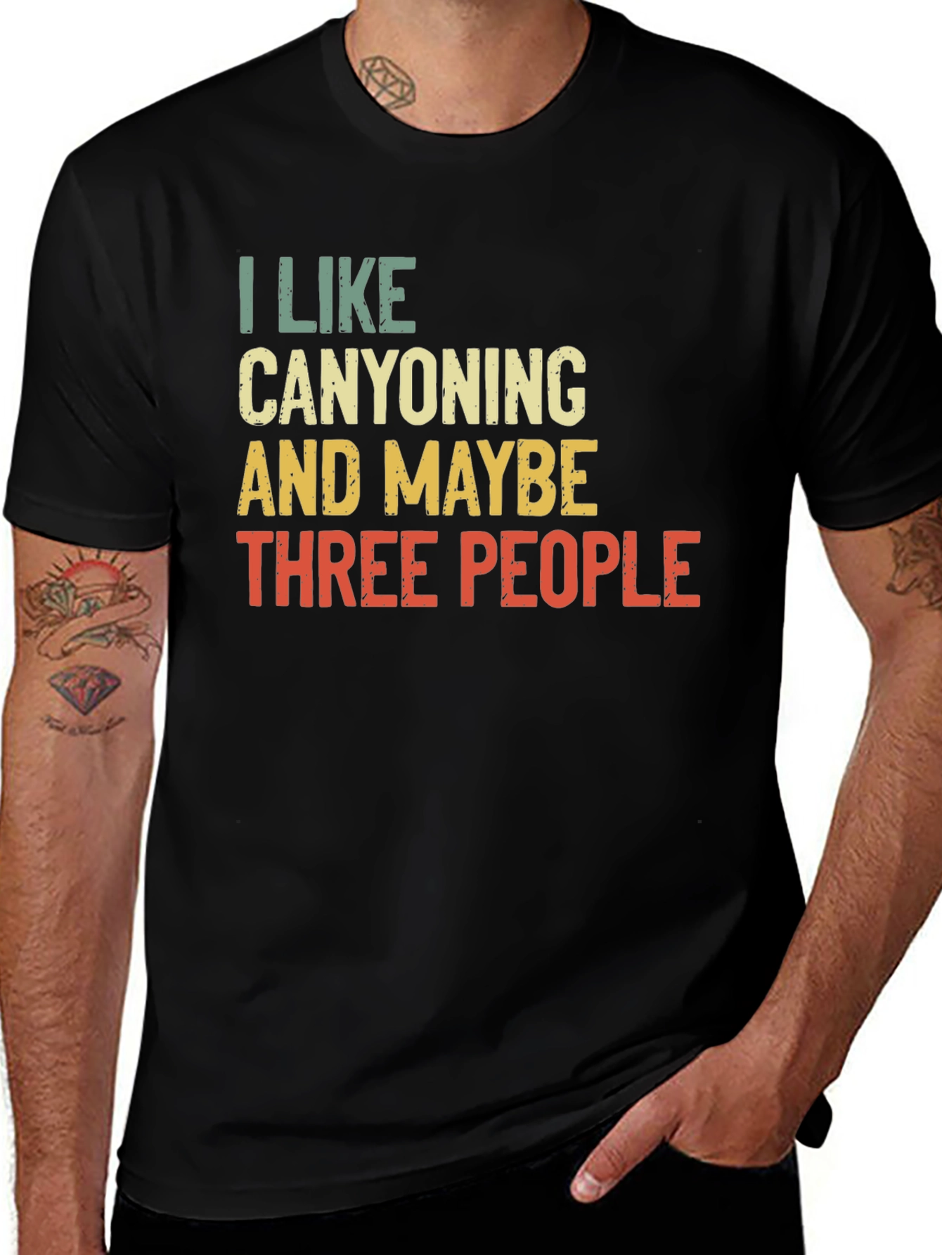 Variant 19 of Canyoning Lover T-Shirt - Introvert Funny Tee