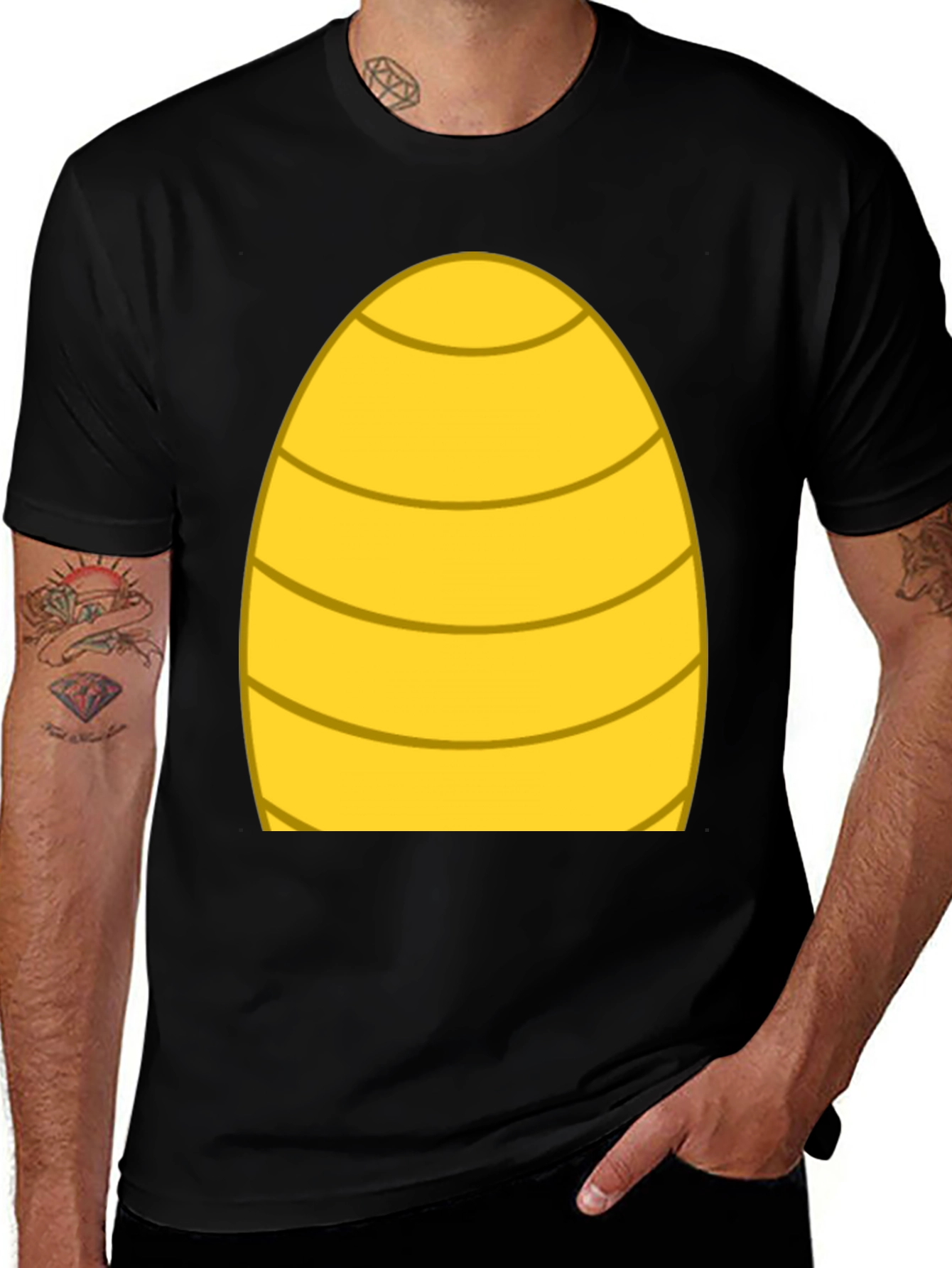 Variant 30 of Funny Yellow Egg Costume T-Shirt