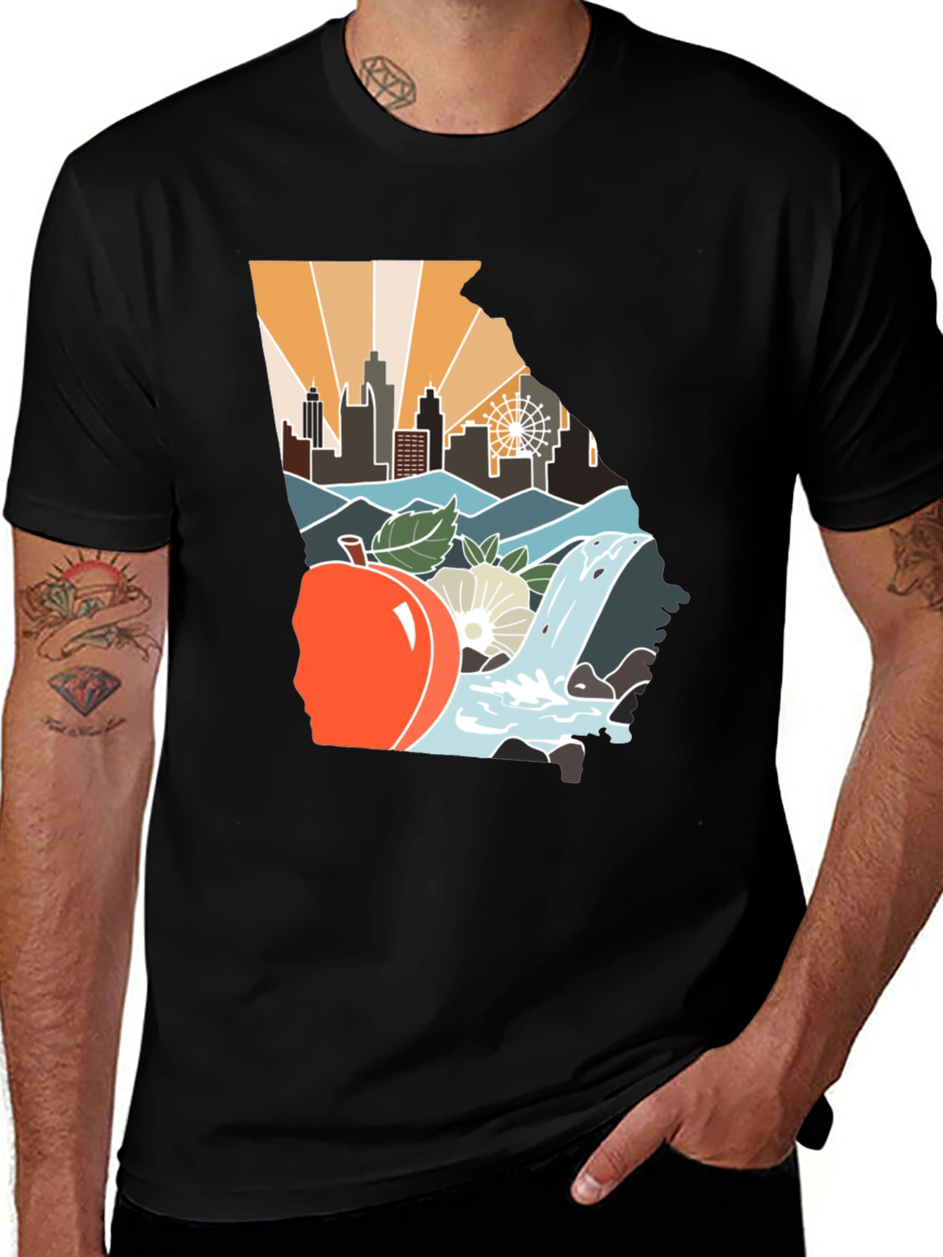 Georgia State Graphic Tee - City & Nature T-Shirt