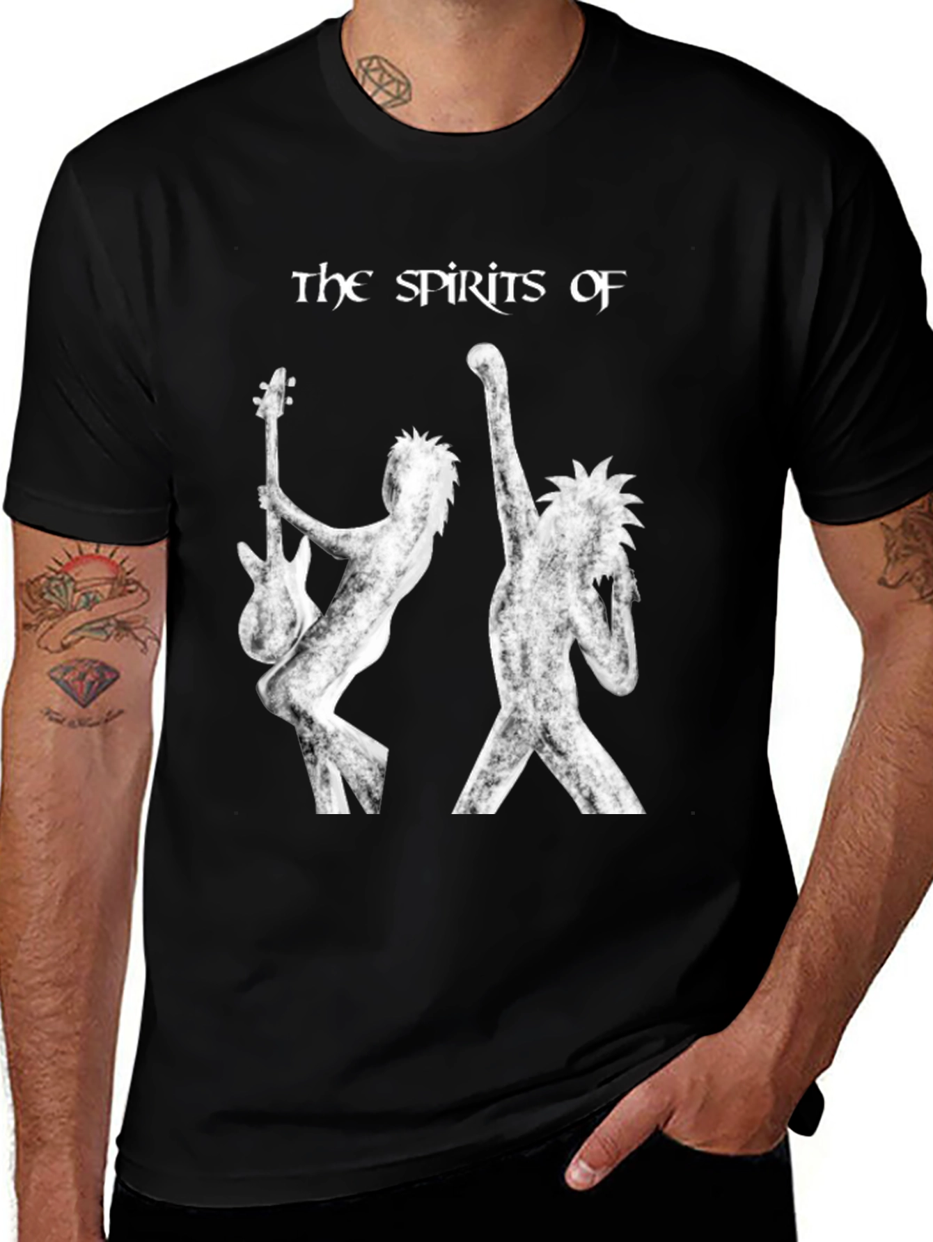 Variant 12 of The Spirits Of Band Black T-Shirt