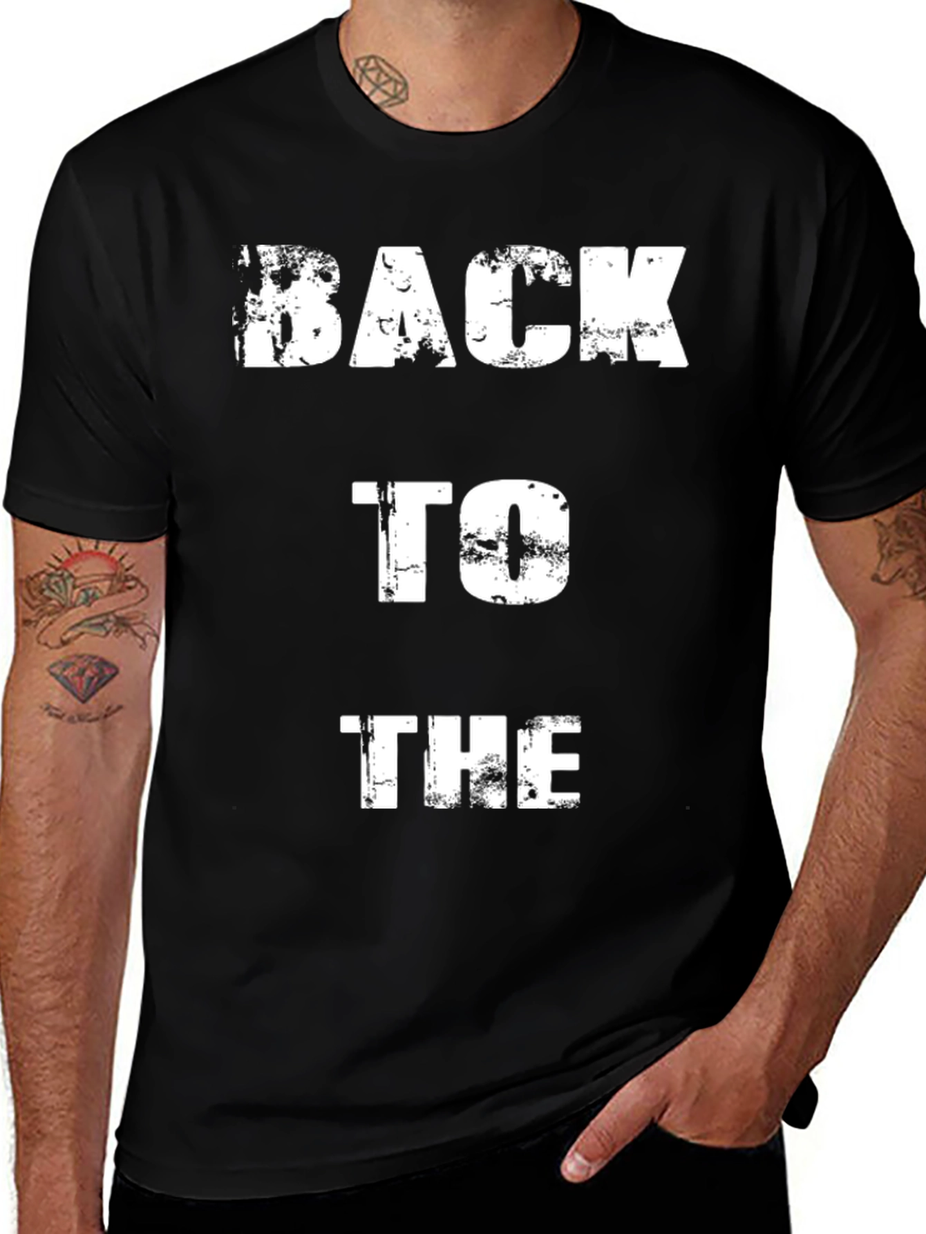 Variant 20 of Back To The Distressed Graphic T-Shirt