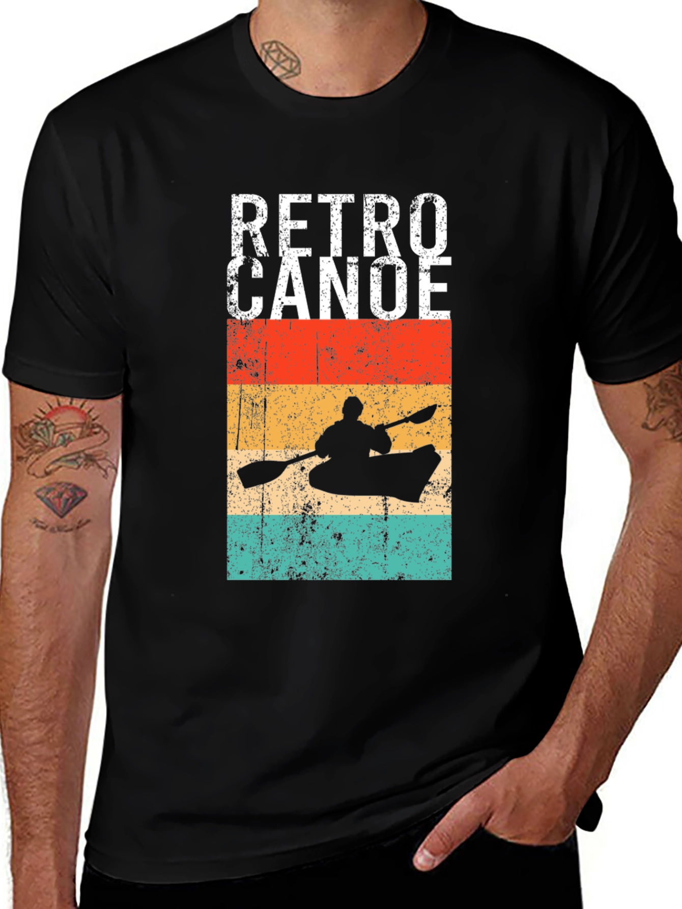 Variant 8 of Retro Canoe Graphic T-Shirt