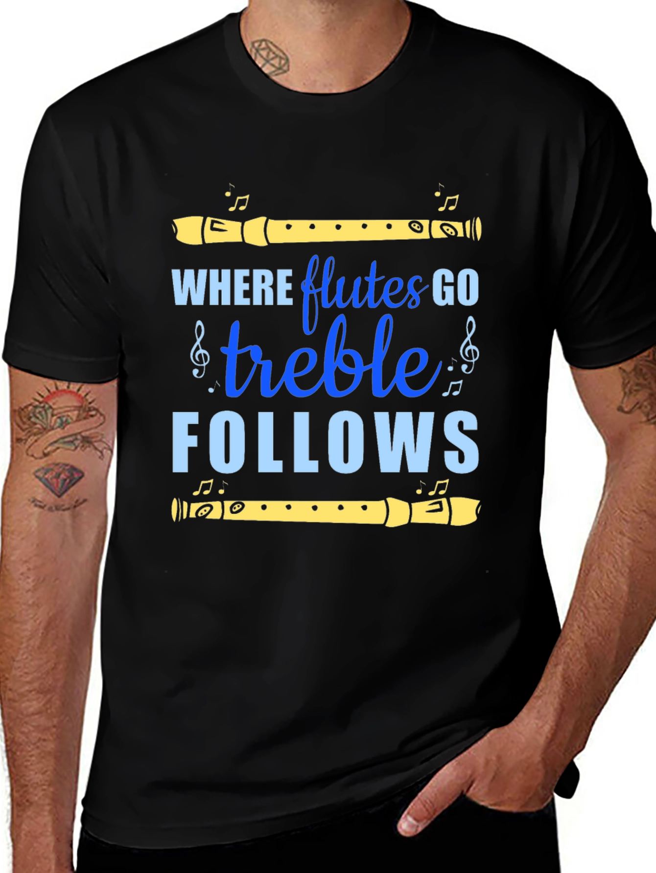 Variant 25 of Where Flutes Go Treble Follows Tee