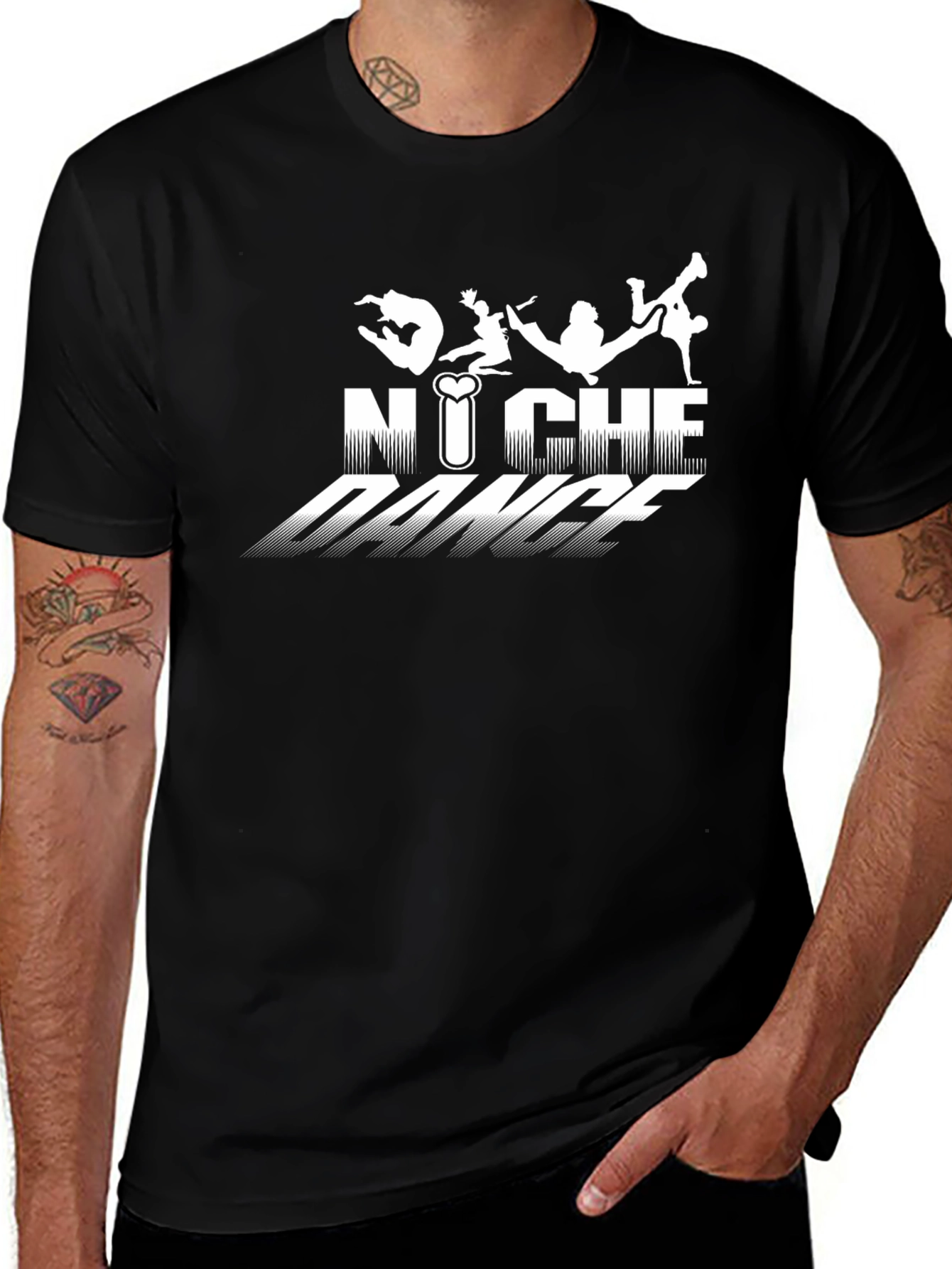 Variant 22 of Niche Dance Black Graphic Tee
